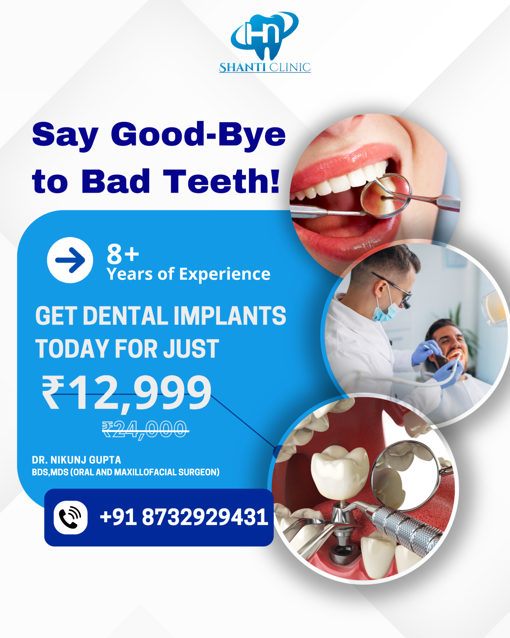 Shanti Dental Clinic Facebook ad: હવે ખૂટેલા દાંતની ચિંતા નહીં