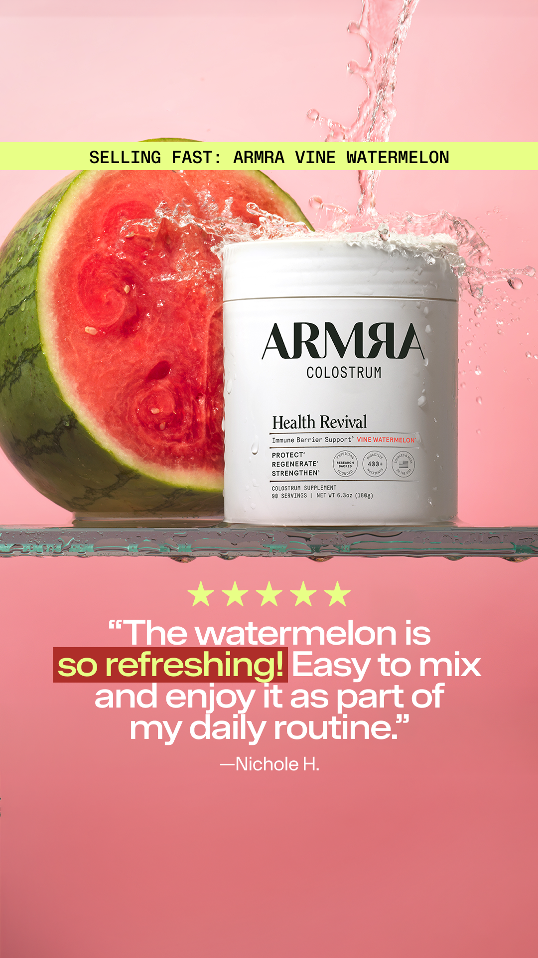 ARMRA Facebook ad
