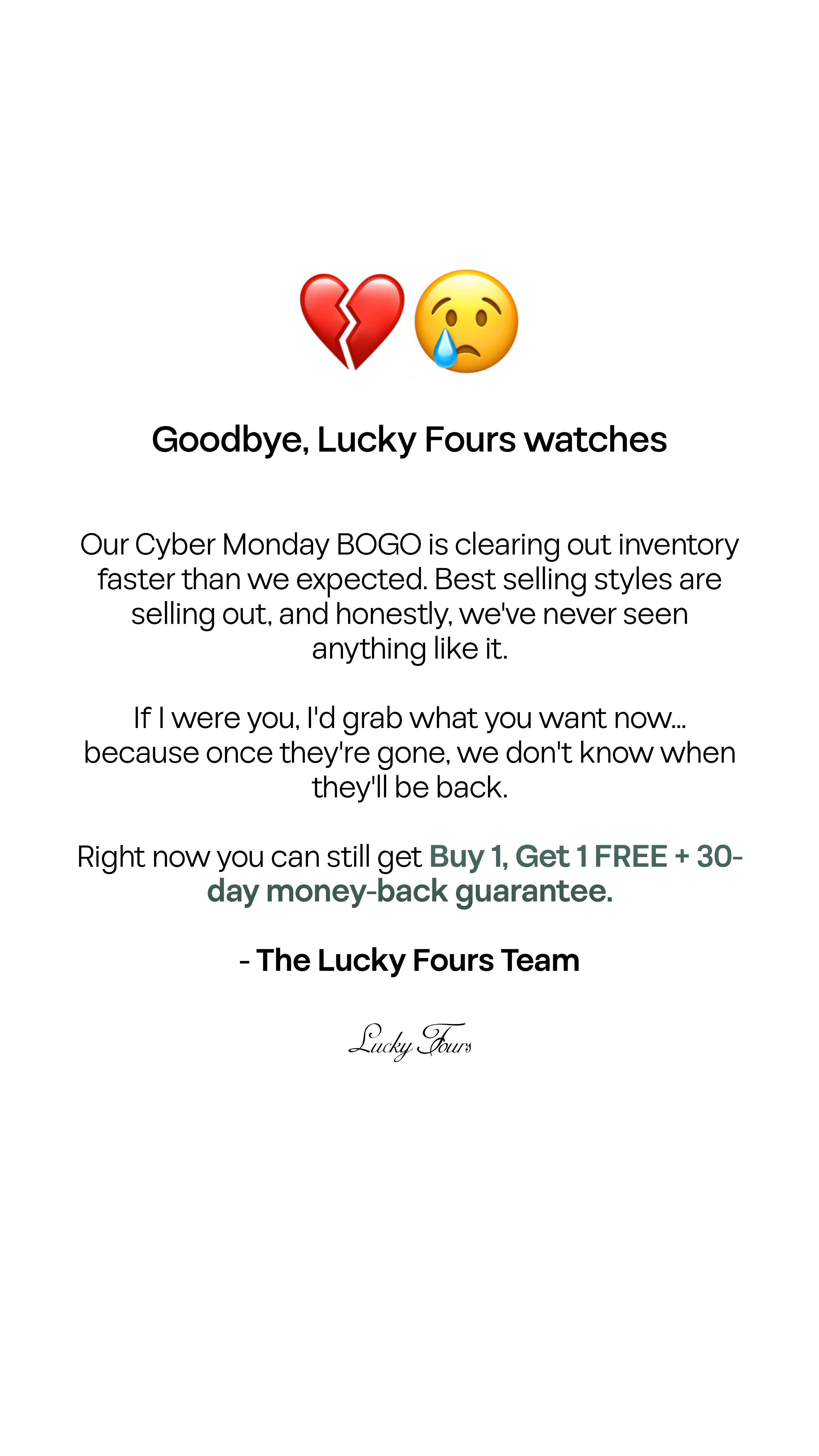 Lucky Fours Facebook ad