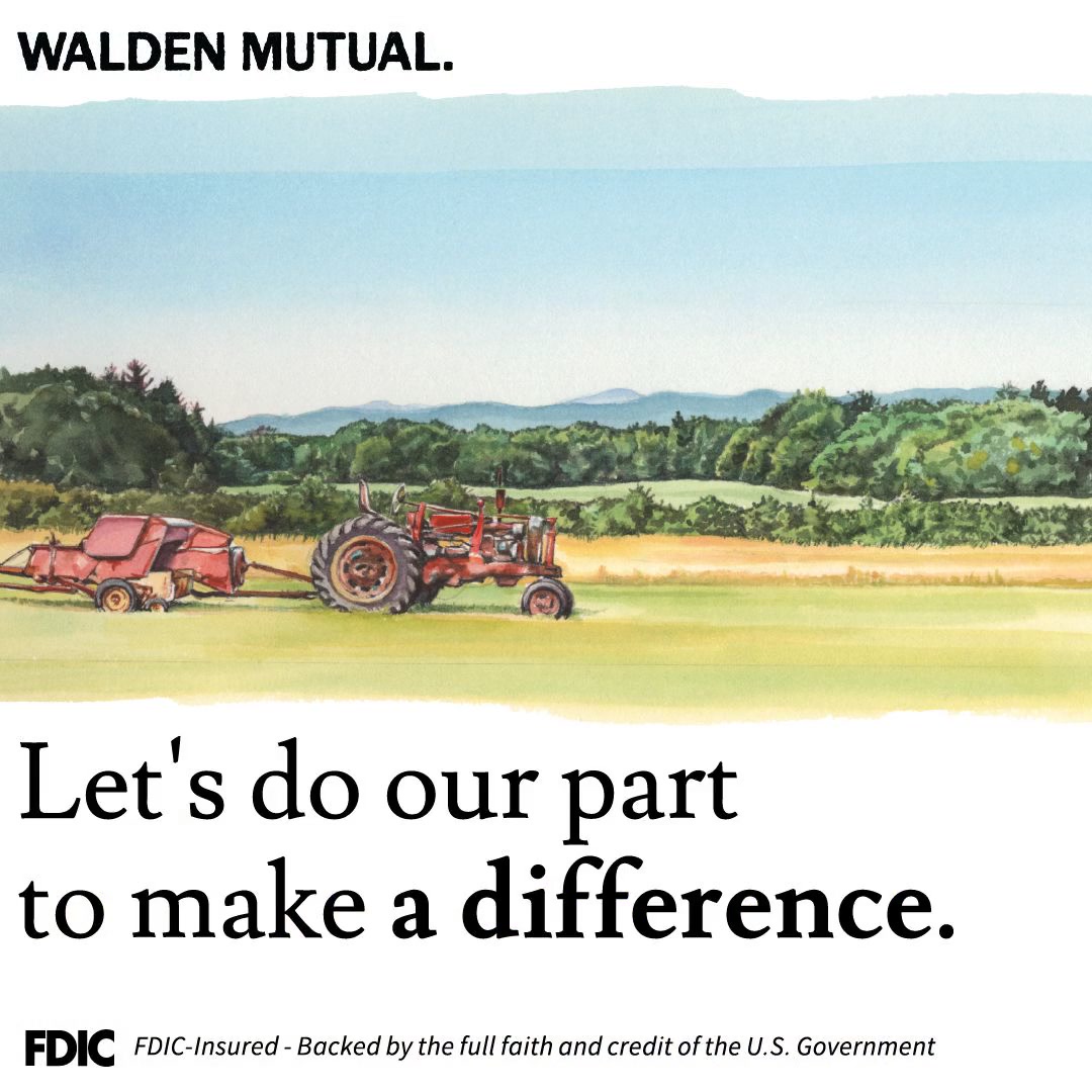 Walden Mutual Bank Facebook ad: Banks make money by using your deposits to…