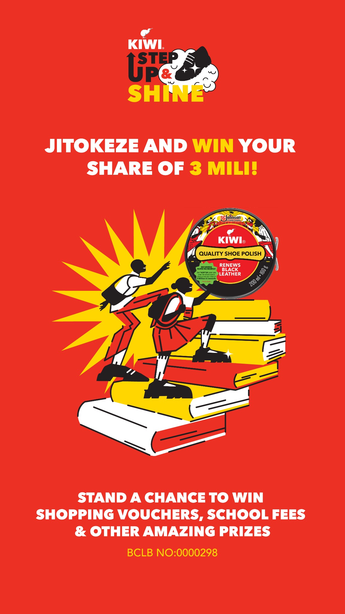 KIWI Shoe Care Facebook ad: Step Up & Shine with KIWI.