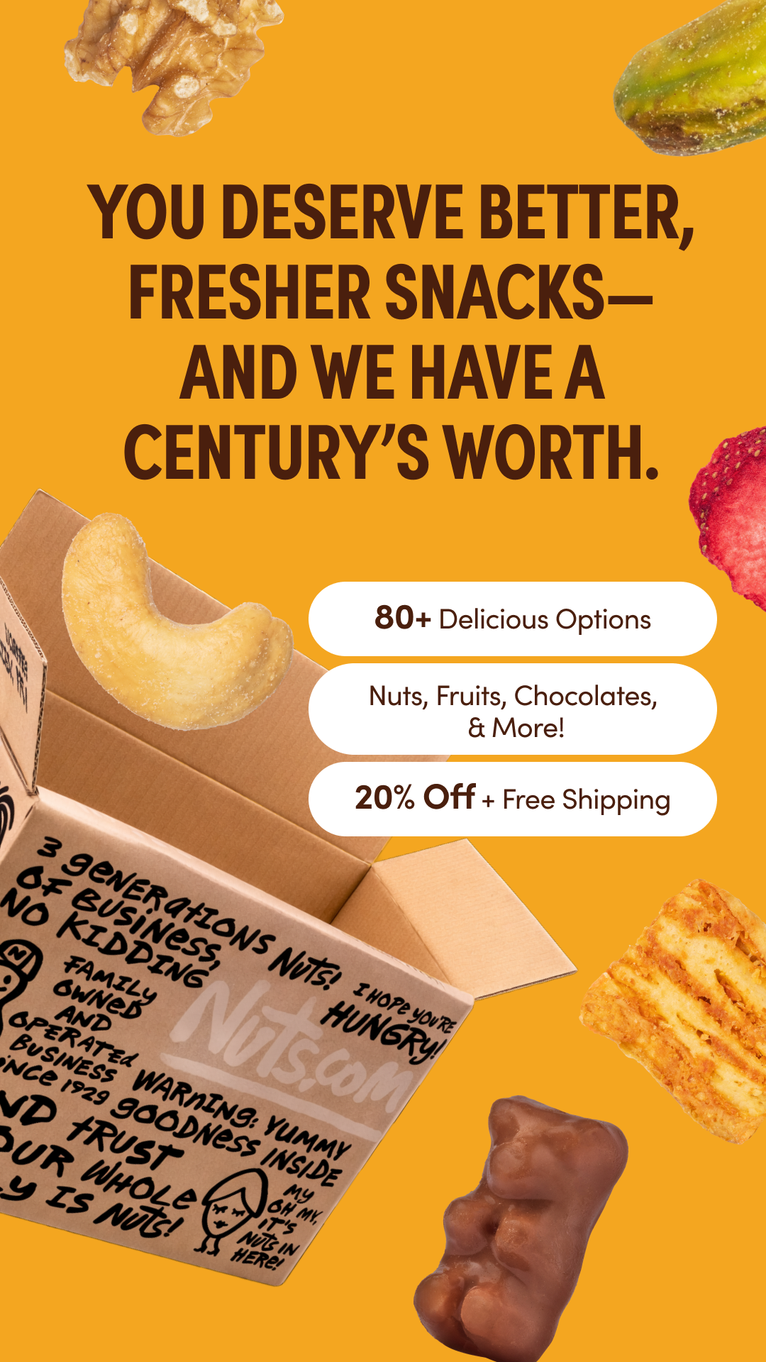 Nuts.com Facebook ad