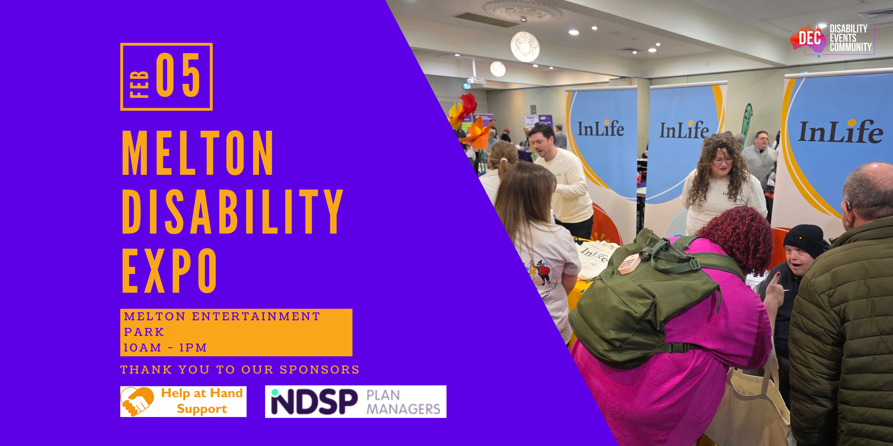 The Disability Events Community - The DEC Facebook ad
