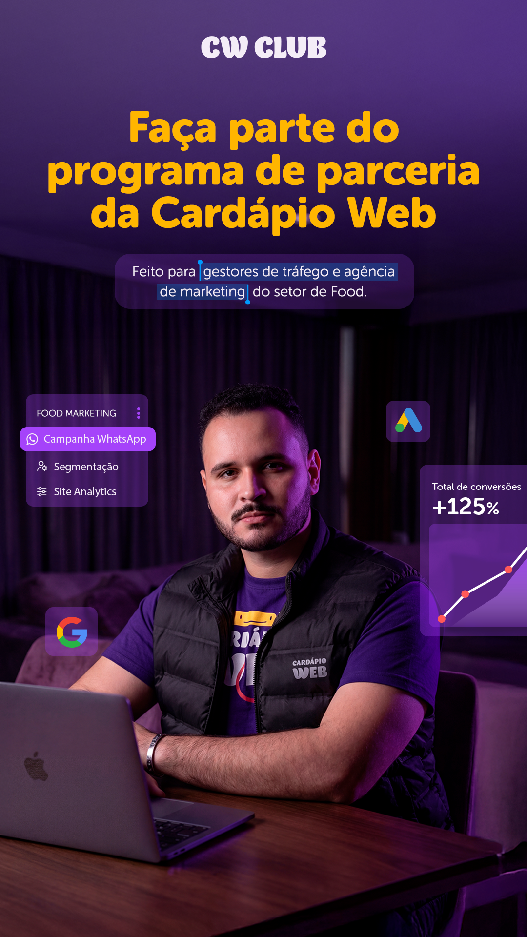 Cardápio Web Facebook ad