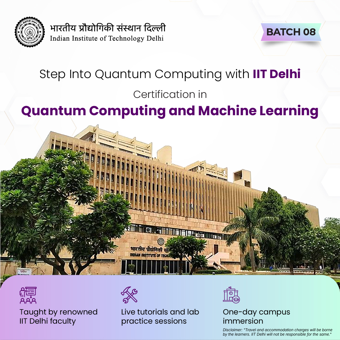 IIT Delhi - Quantum Computing & Machine Learning Programme Facebook ad