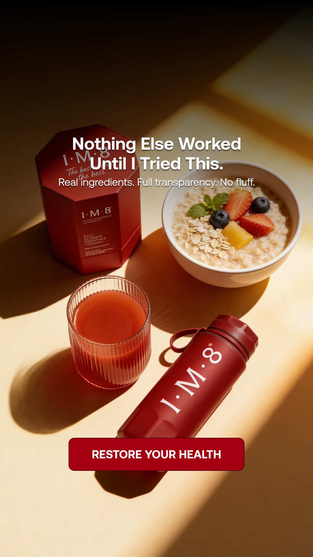 IM8 Health Facebook ad