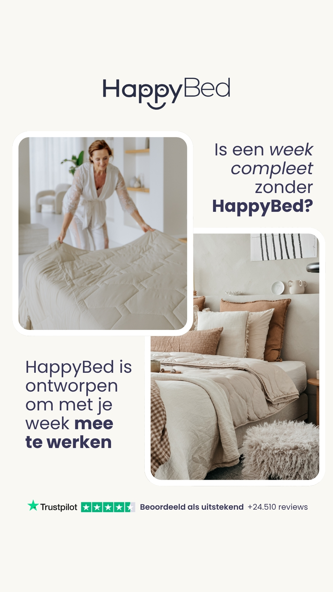 HappyBed Facebook ad