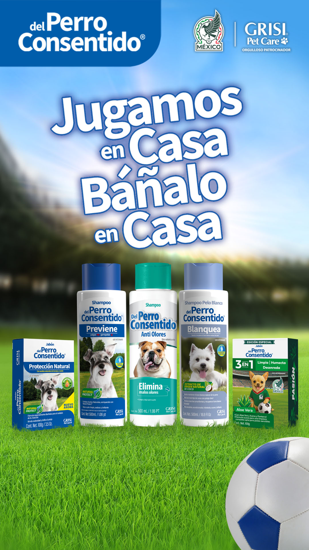 Grisi Pet Care Facebook ad: La alineación titular del cuidado con del Perro…