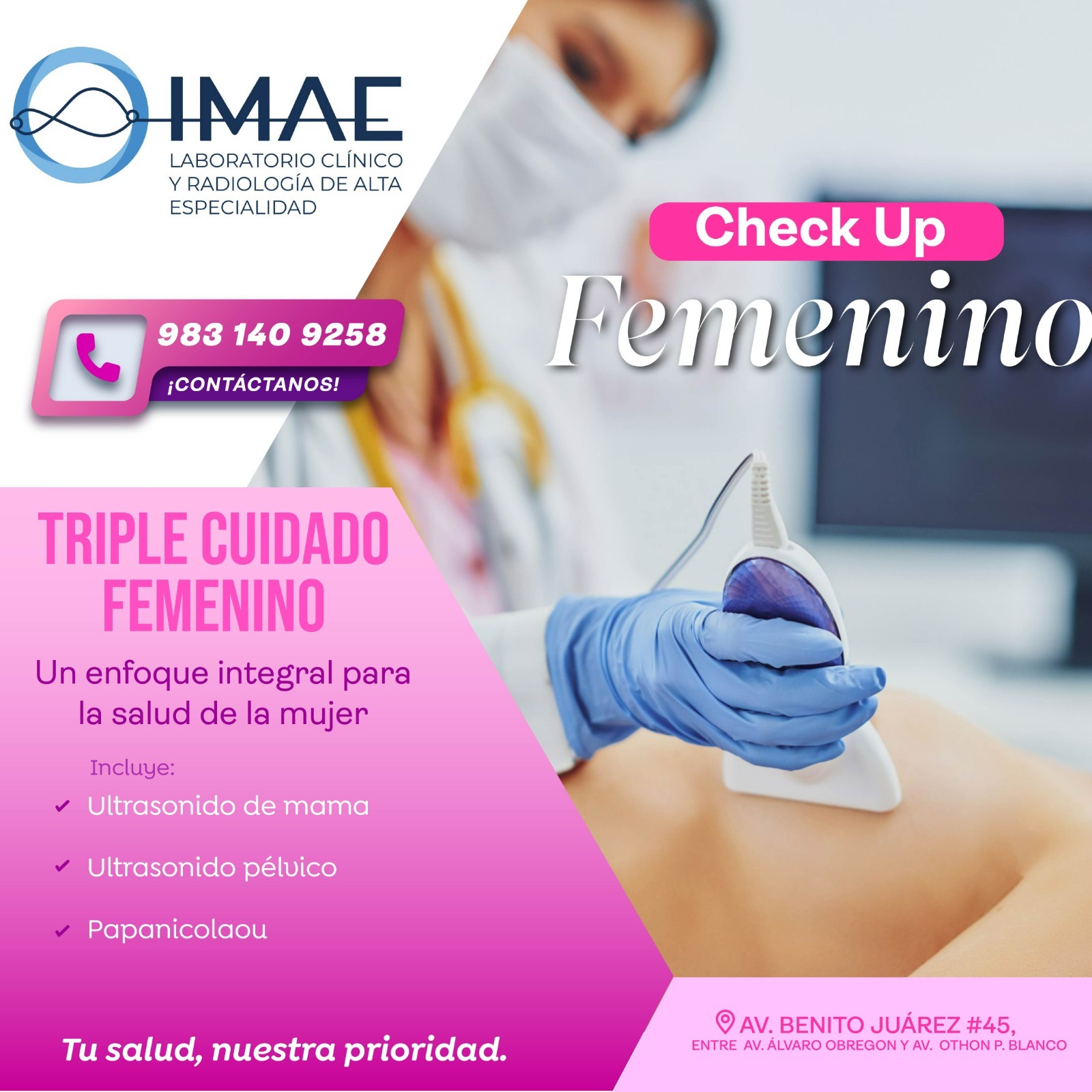 Laboratorio IMAE Facebook ad: Cuida de tu salud