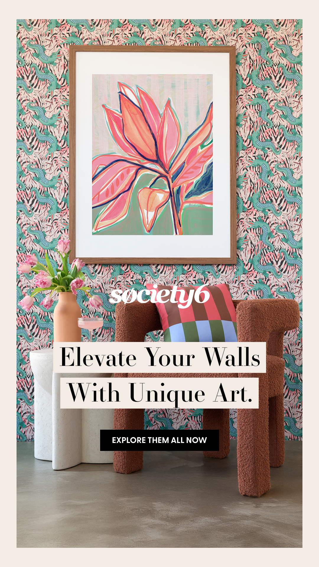 Society6 Facebook ad