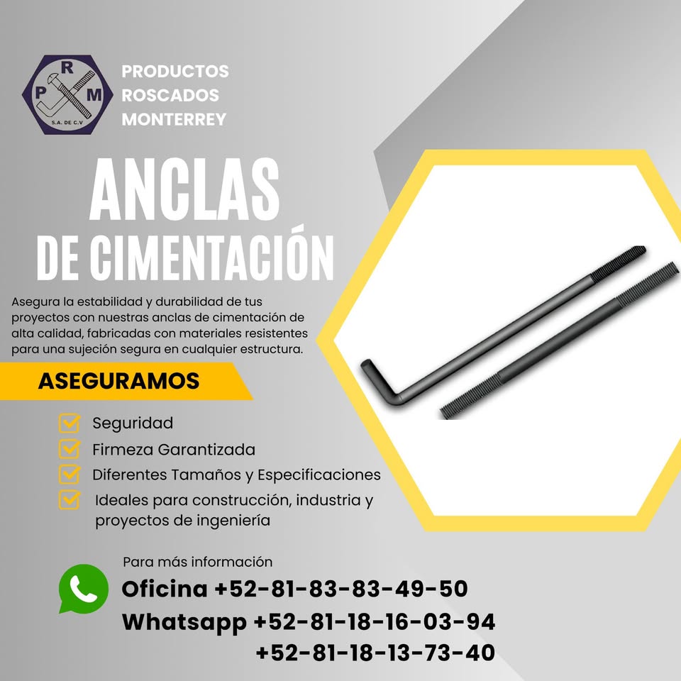 Productos Roscados Monterrey Facebook ad