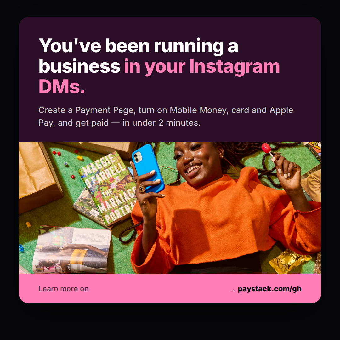 Paystack Facebook ad