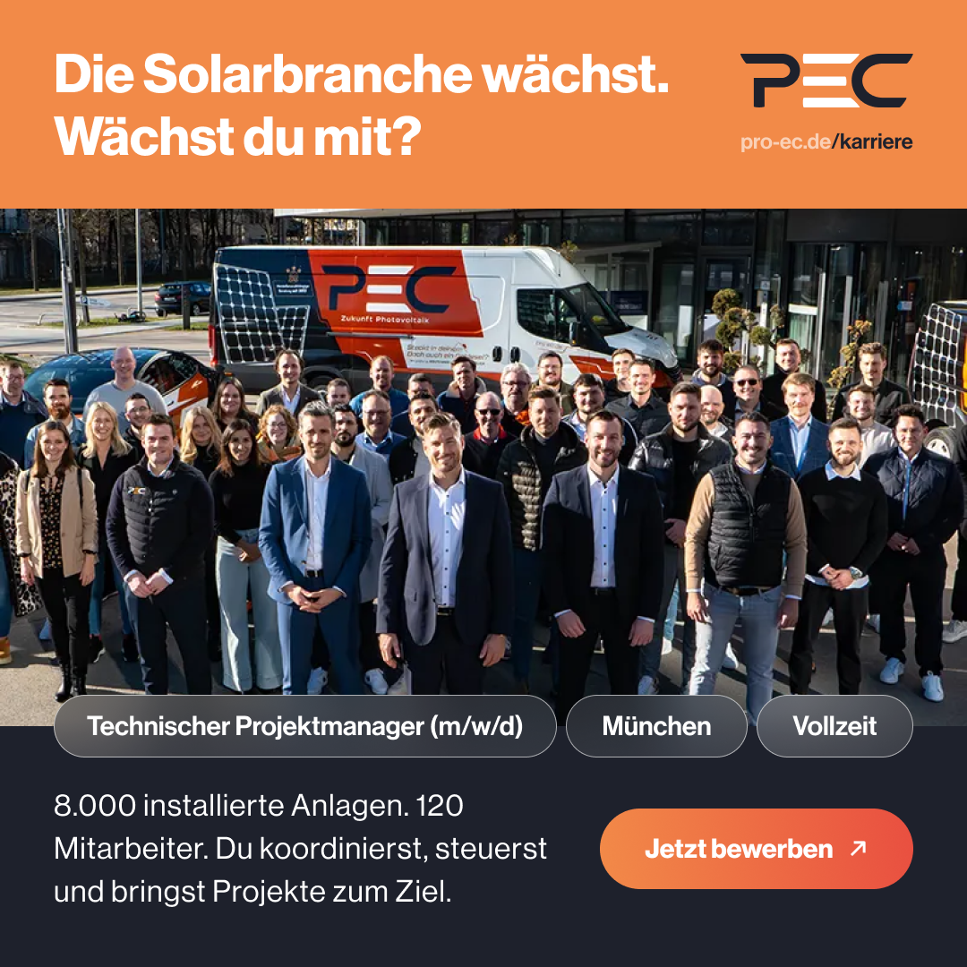 PEC - Professional Energy Consulting Facebook ad: Jetzt in unter 2 Minuten bewerben