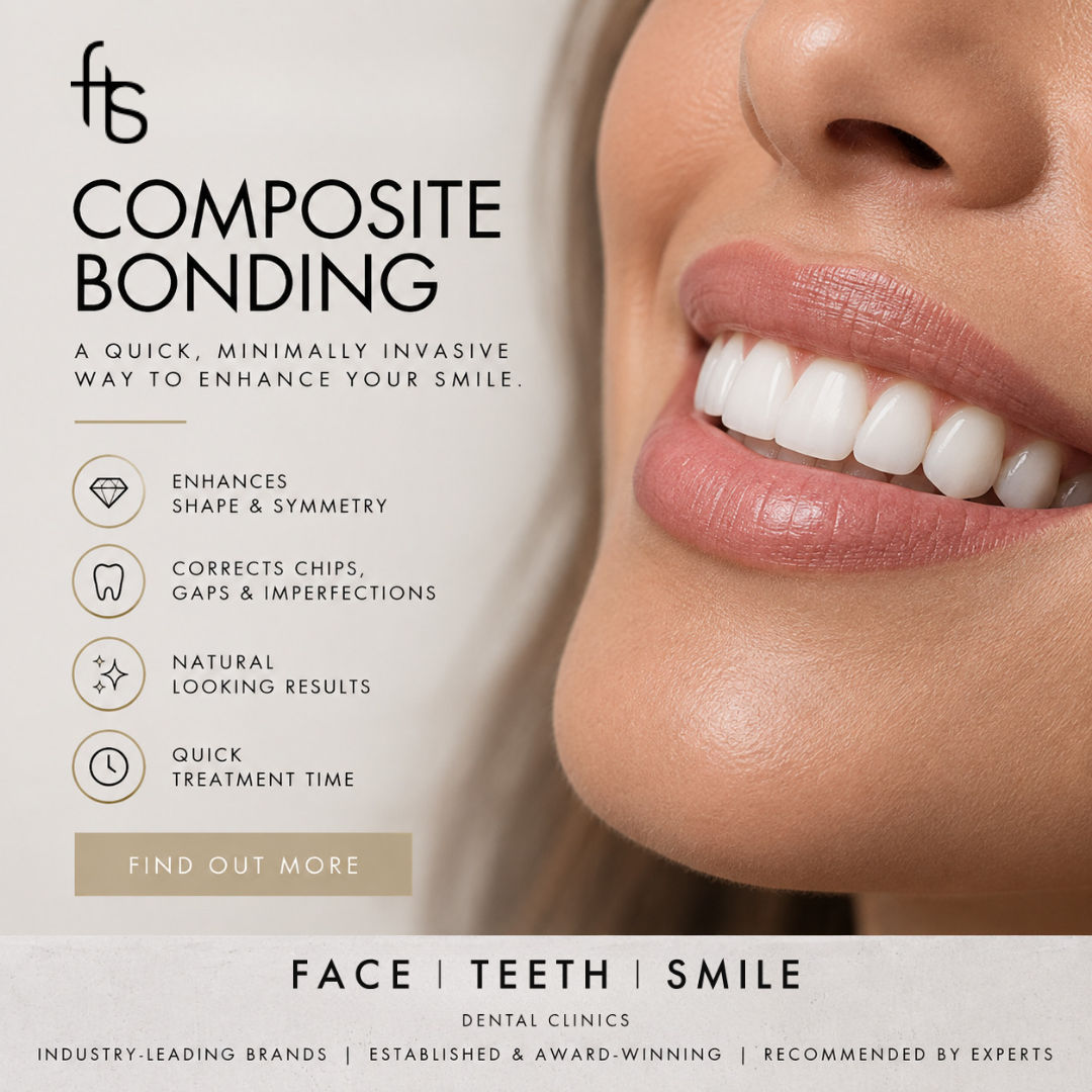 Face Teeth Smile Facebook ad: Transform Your Smile With Composite Edge Bonding