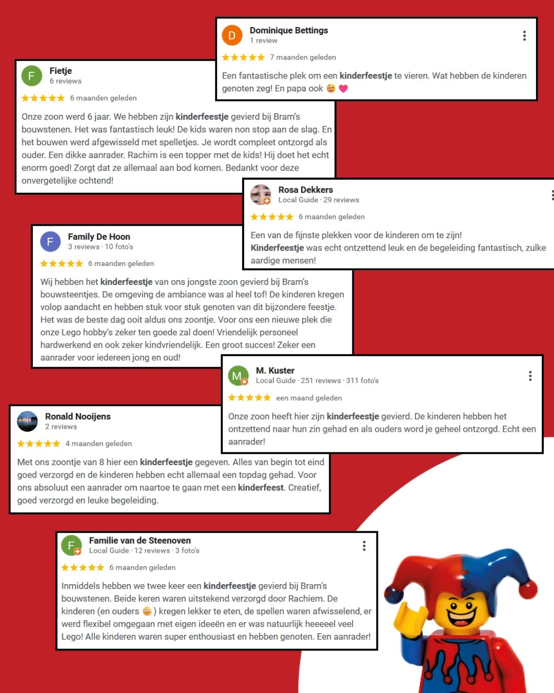 Bram's Bouwstenen Facebook ad: LEGO kinderfeestje | Brams Bouwstenen