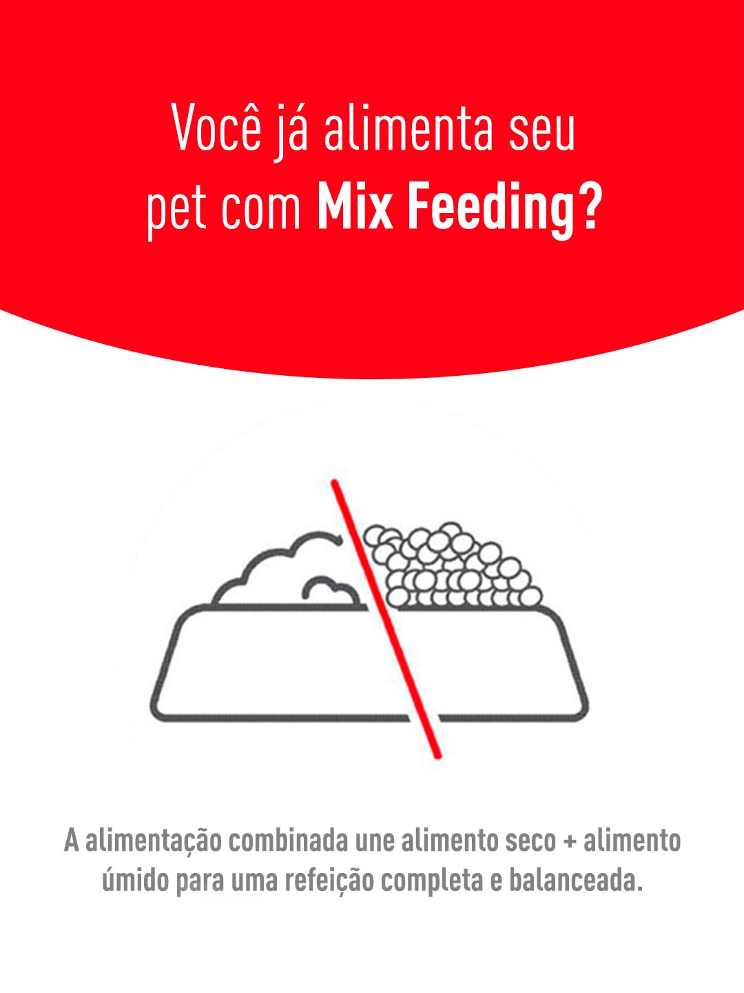 Royal Canin Facebook ad: Você já ouviu falar em Mix Feeding?