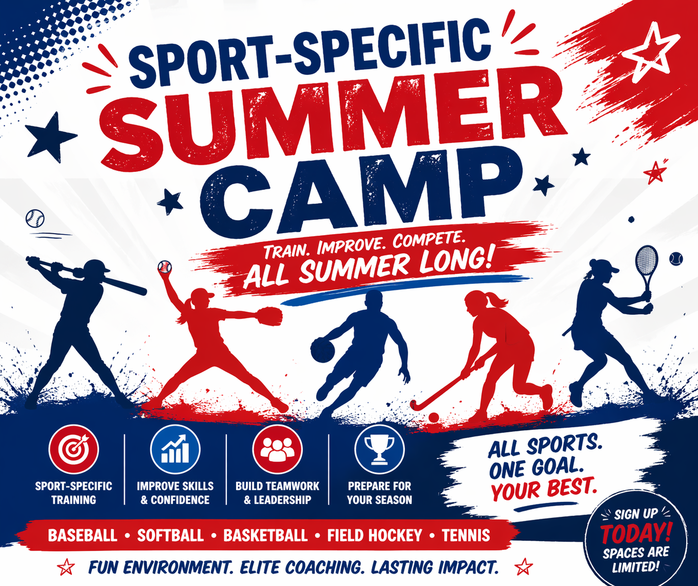 Athletic Performance Inc. (API) Facebook ad: Sport Camps at API