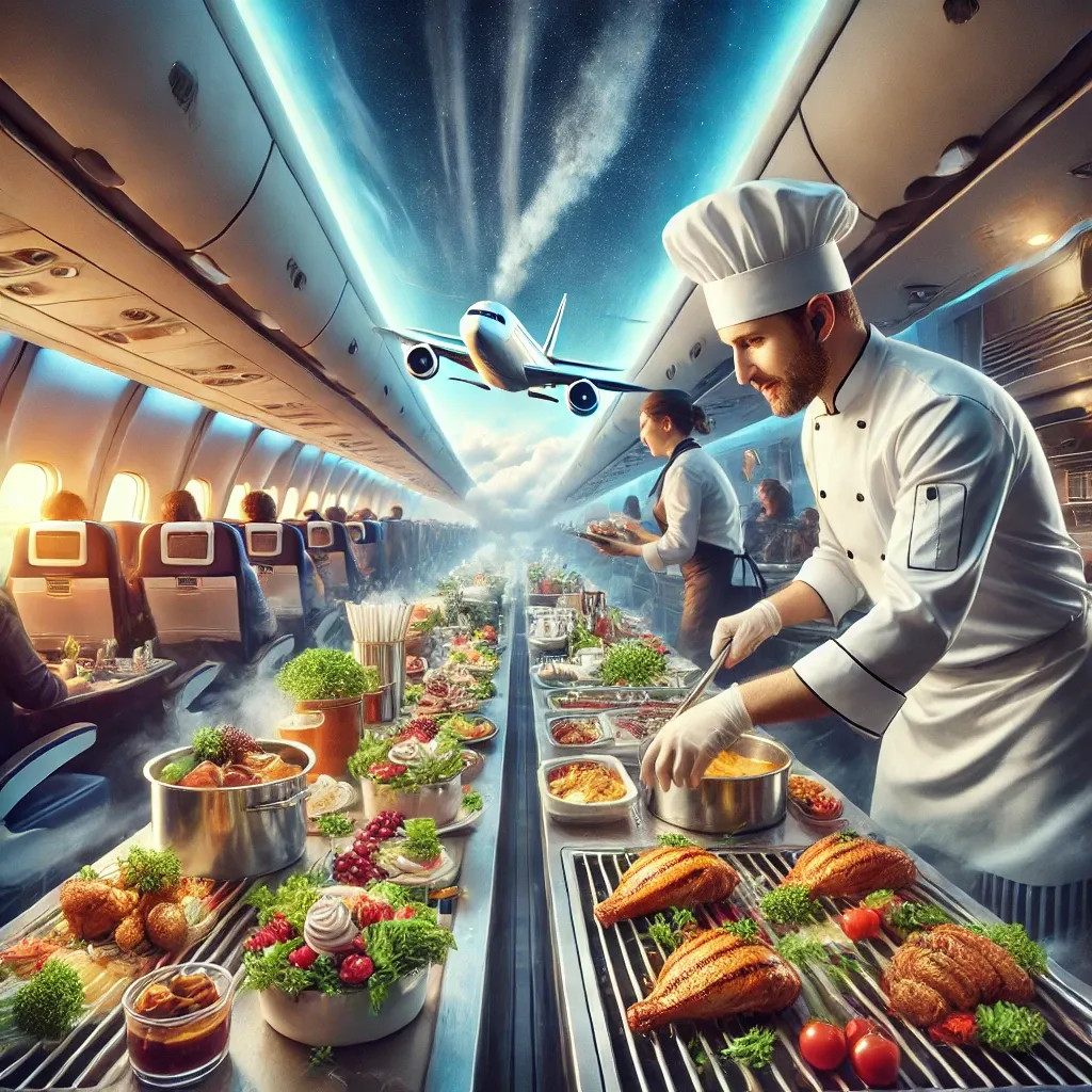 Airplane Cooking Facebook ad