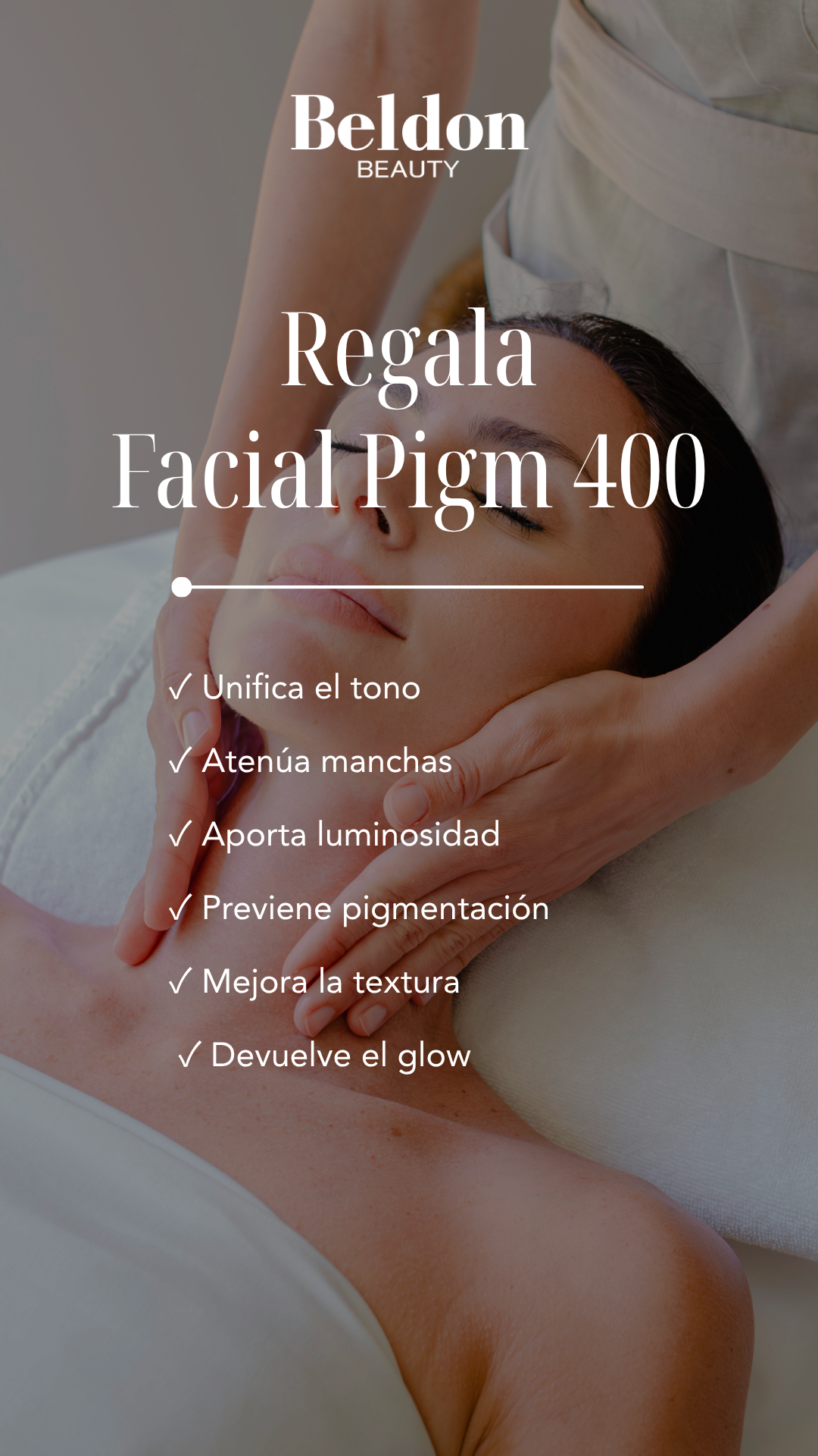 Beldon Beauty Facebook ad: Regala una piel con más luz