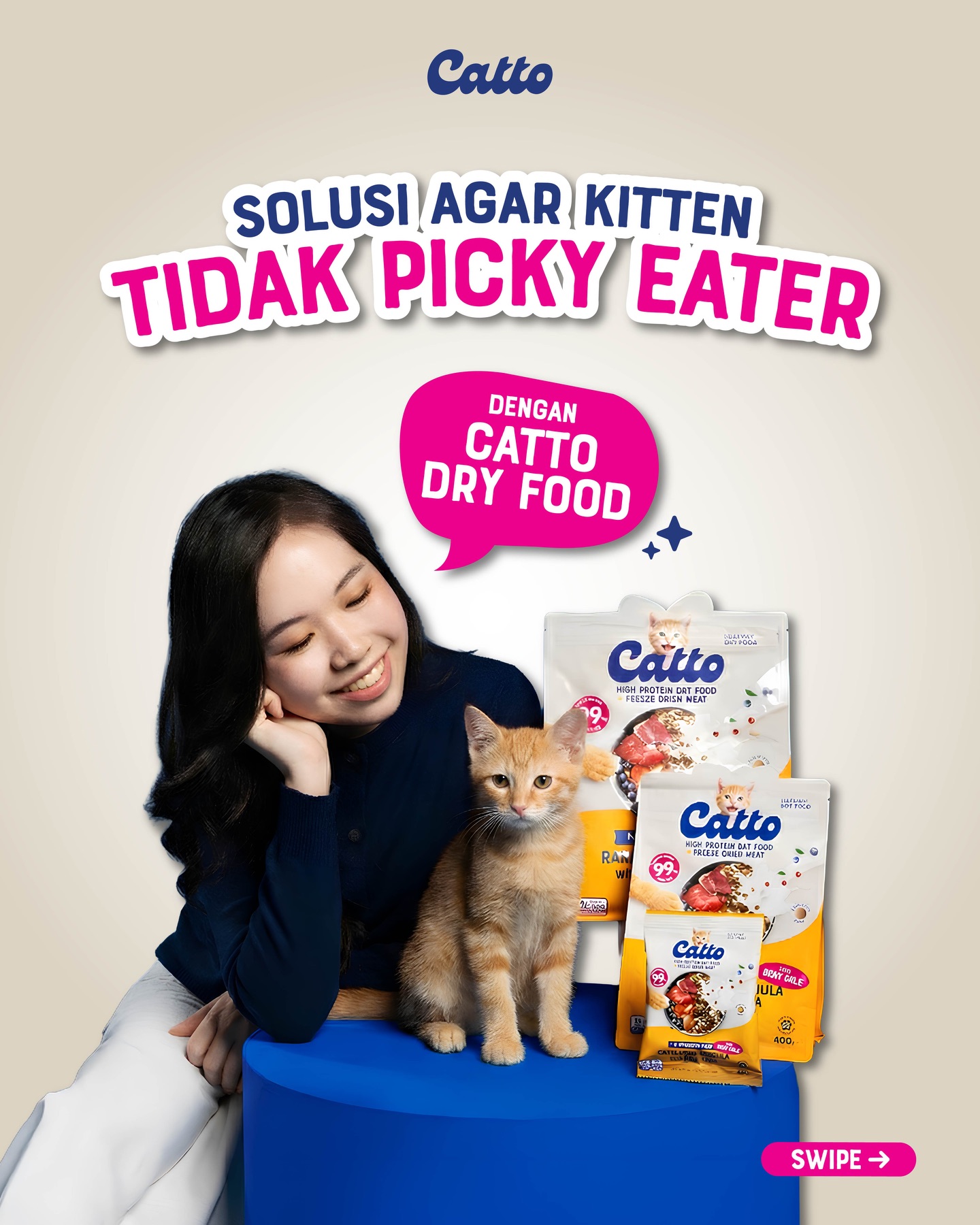 Catto Cat Food Facebook ad