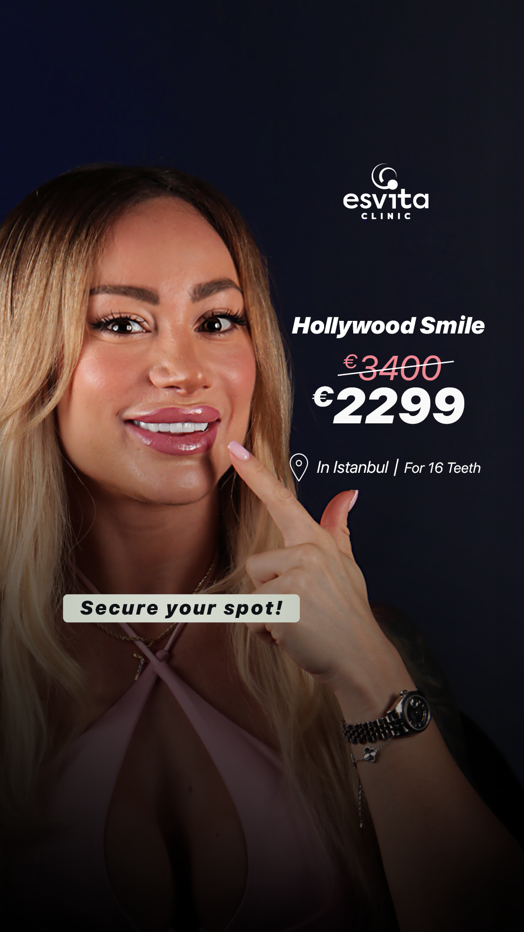 Esvita Clinic Turkey Facebook ad from Jul 9, 2026