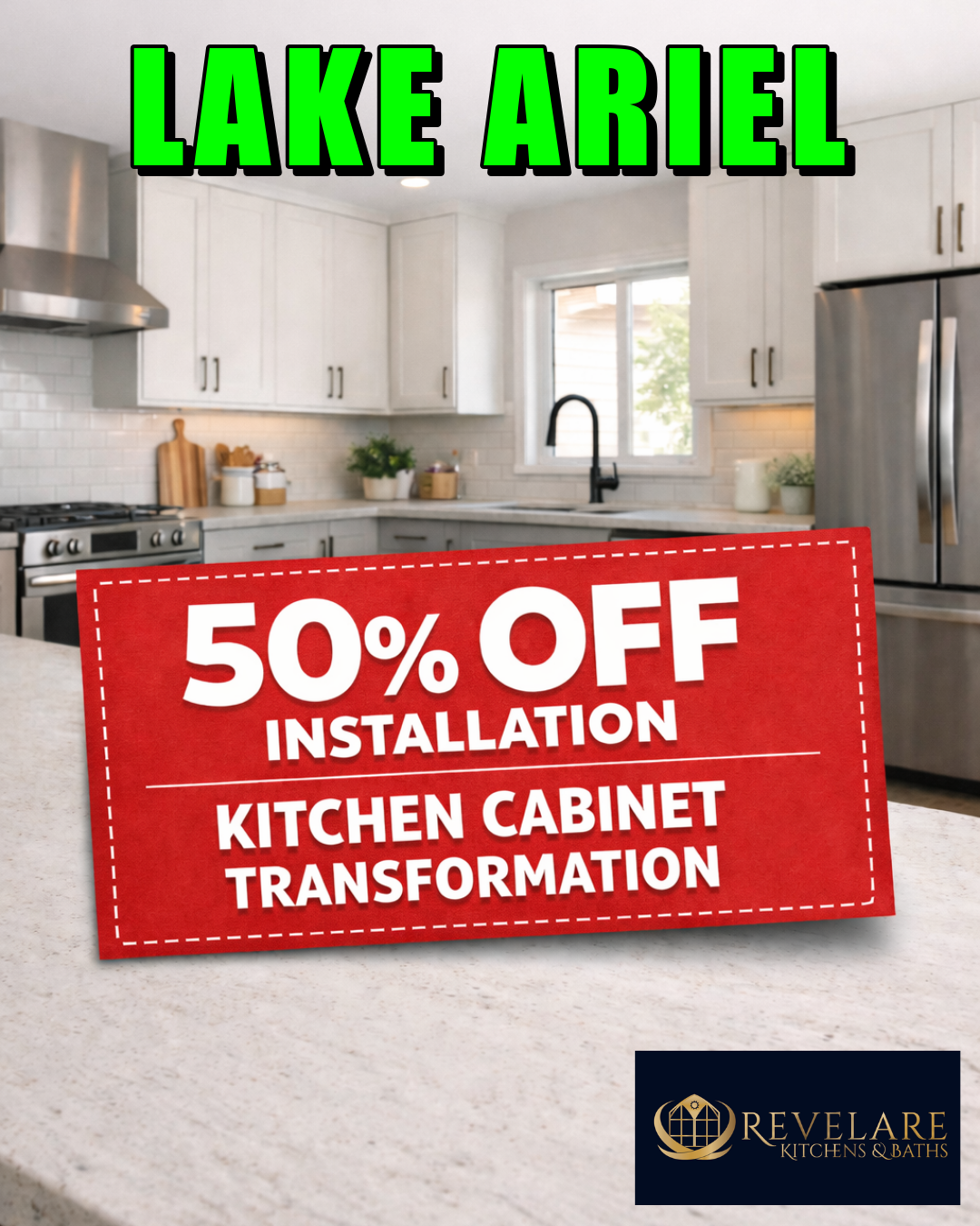 Revelare Kitchens & Bath Facebook ad