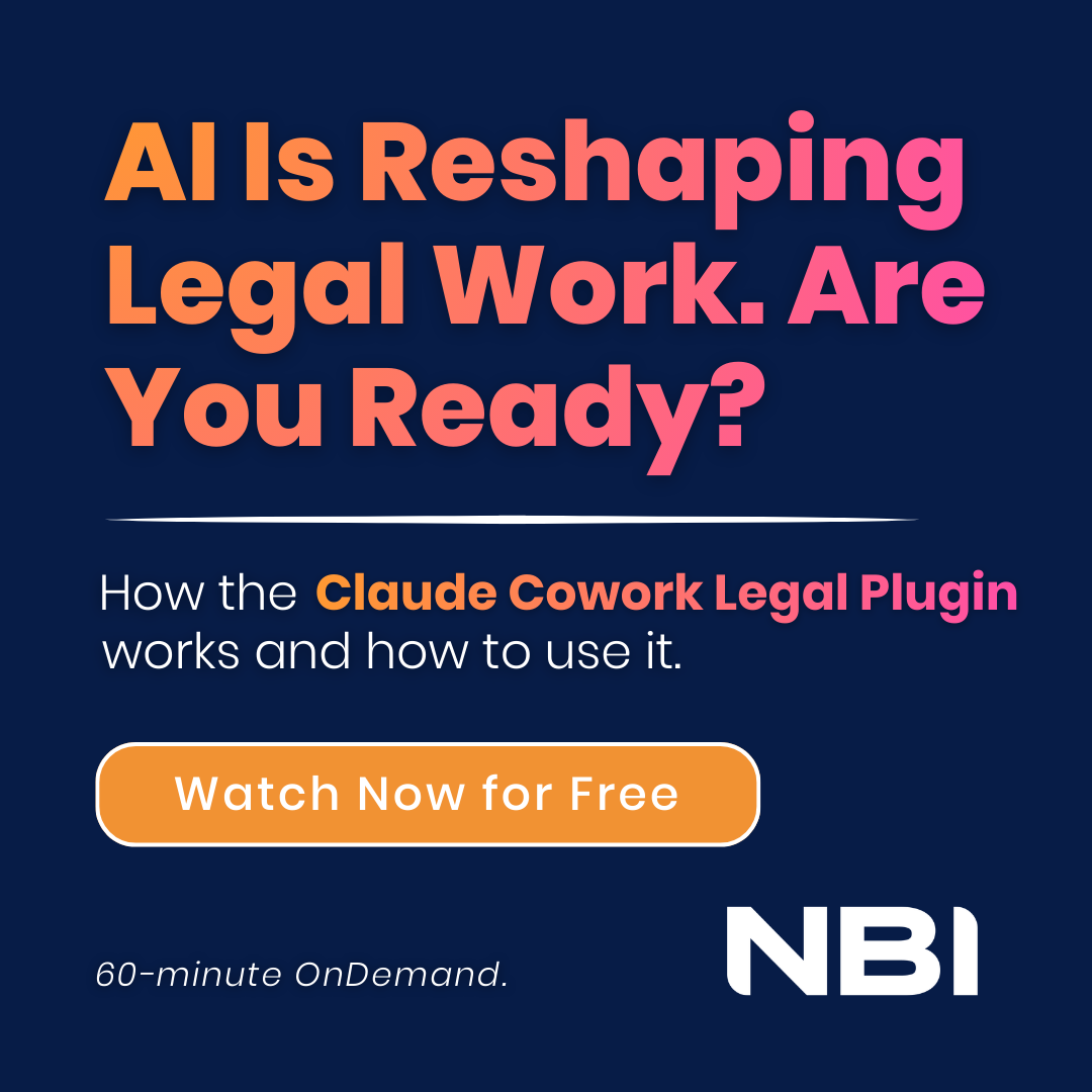 National Business Institute Facebook ad: AI Is Reshaping Legal Work. Are You Ready?