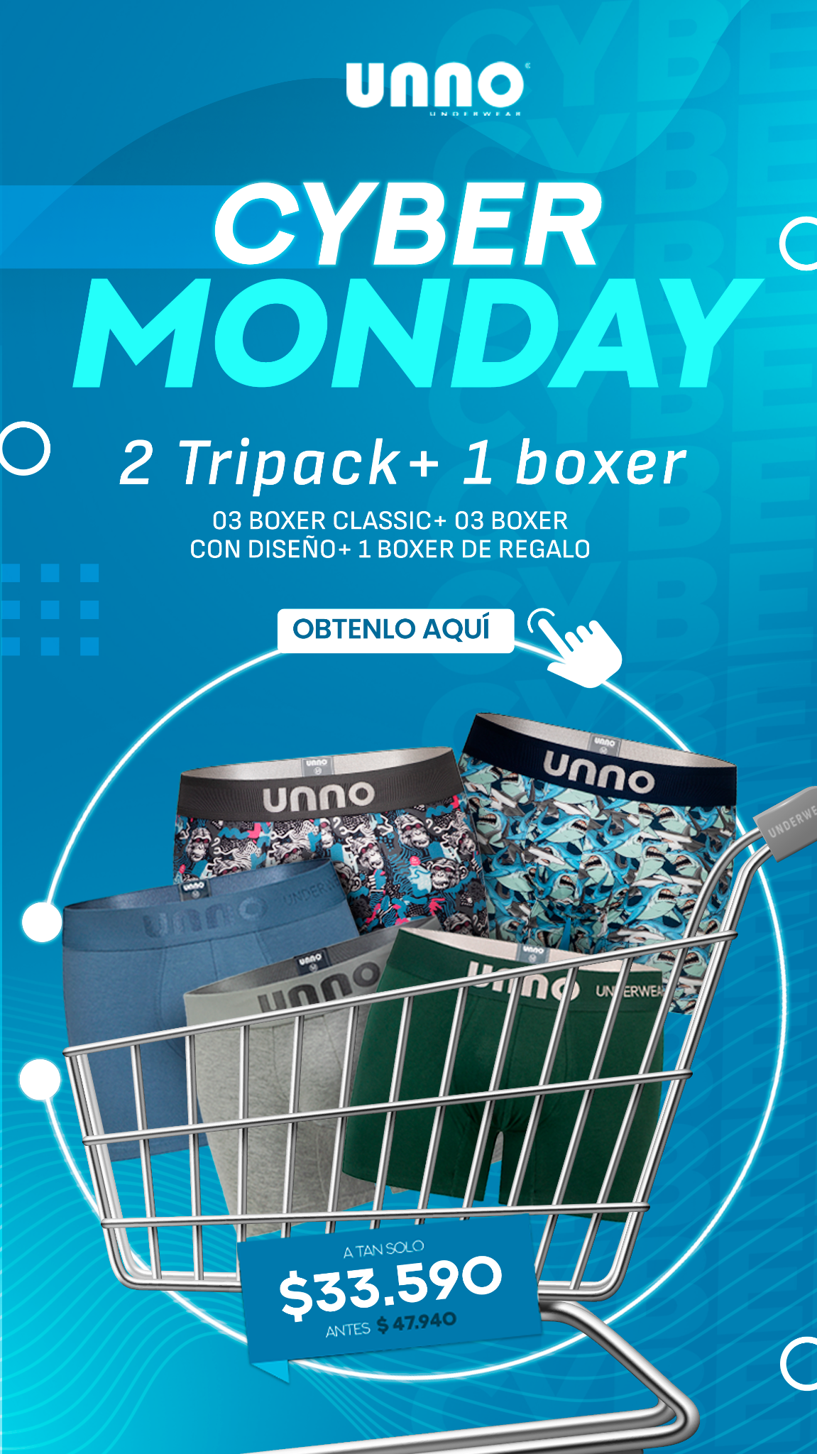 Unno Underwear CL Facebook ad from Oct 11, 2025