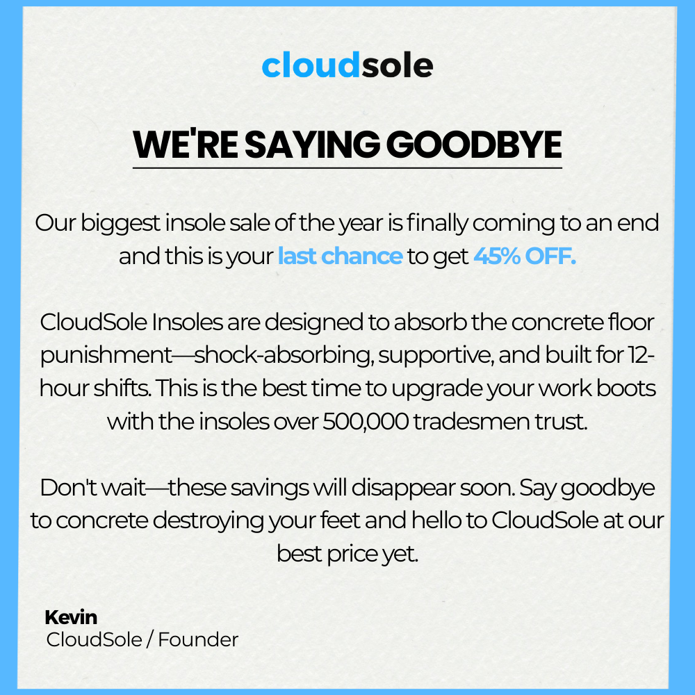 CloudSole Facebook ad