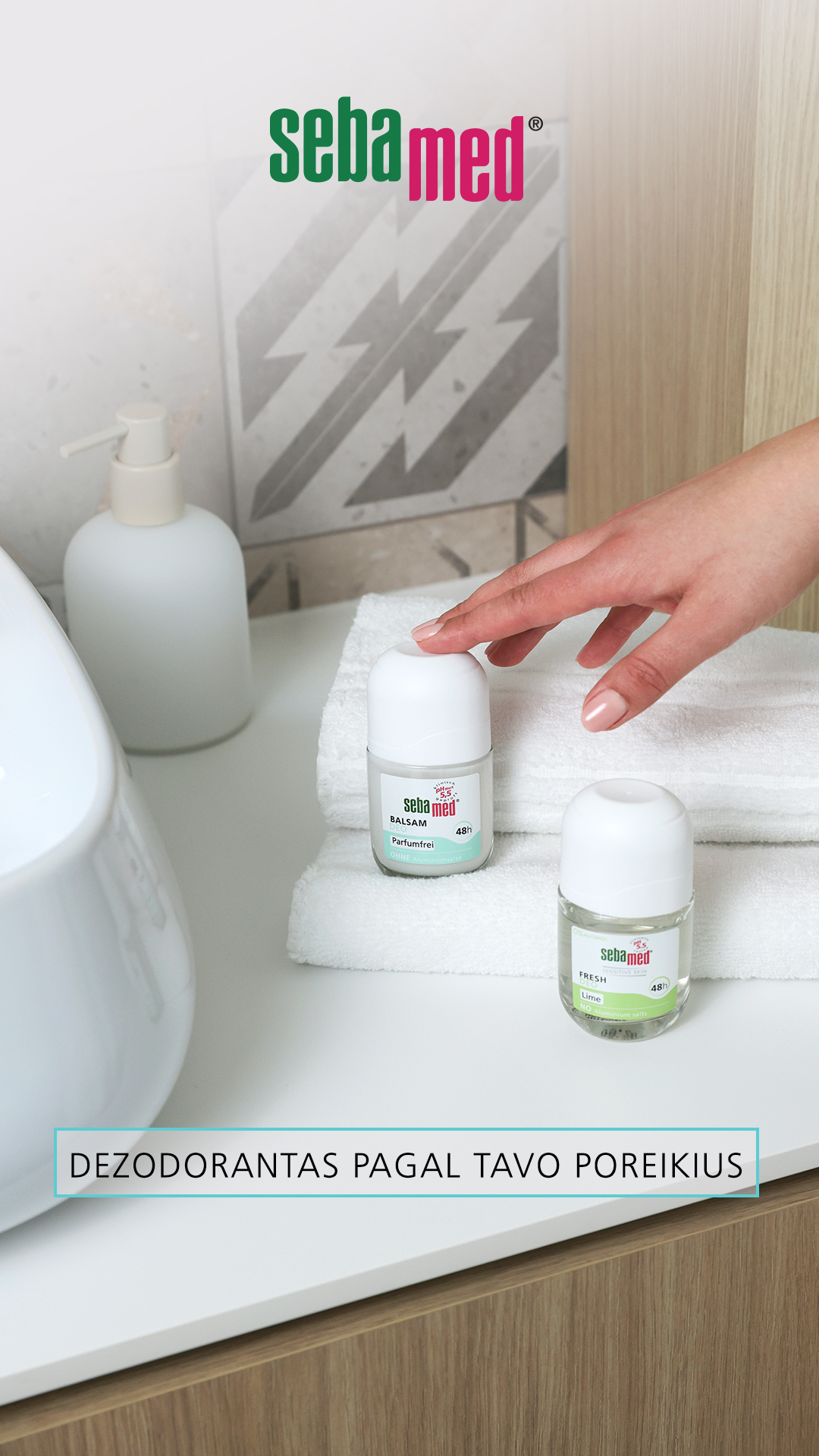 Sebamed Lietuva Facebook ad: Dezodorantai