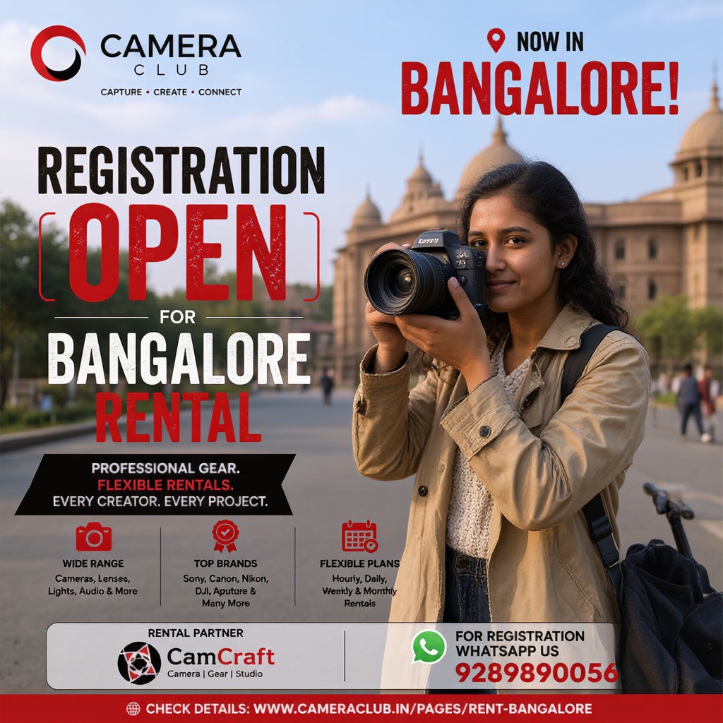 CameraClub.in Facebook ad: Start Renting Today