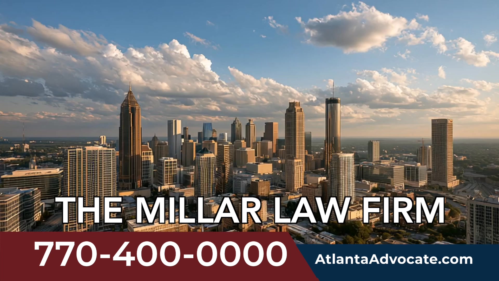 The Millar Law Firm Facebook ad: Life can change in an instant.