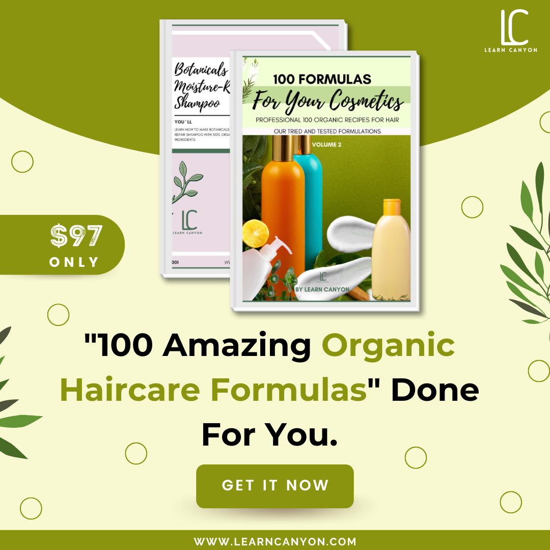 Learn Canyon Facebook ad: 100 Pro Haircare Formulas. Lab To Market.