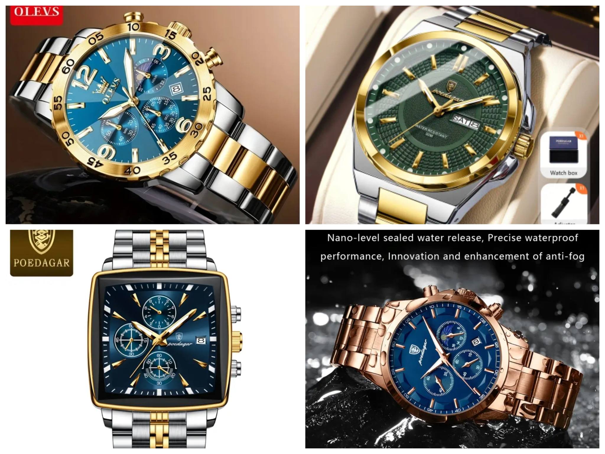 Relojes Briana Zoe&Co Facebook ad: Relojes para hombre de acero inoxidable exclusivos de…