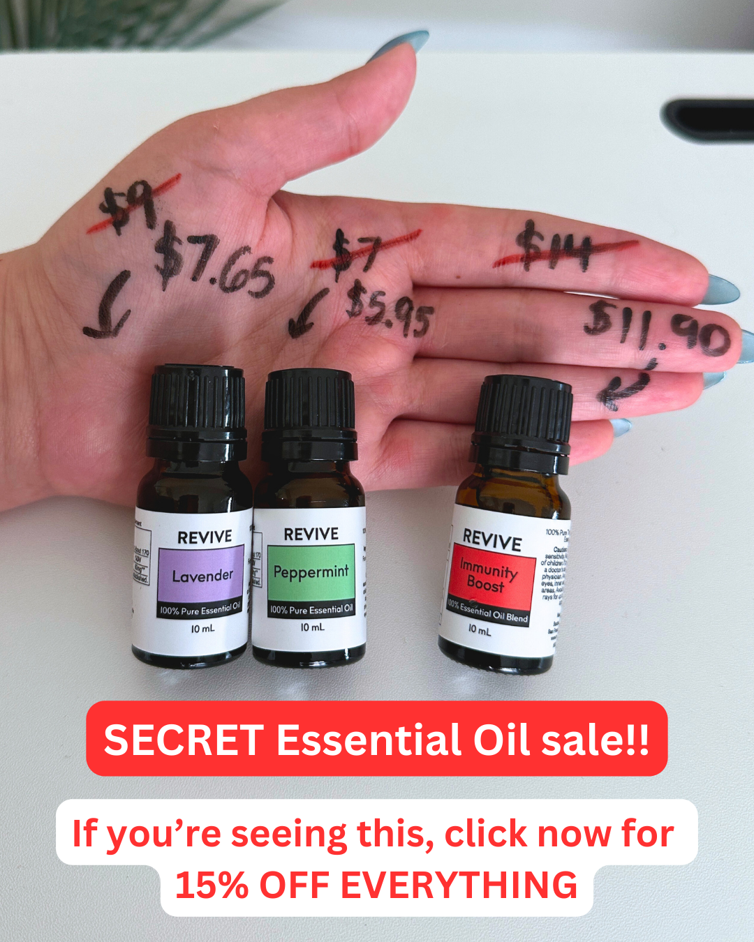 Revive Essential Oils Facebook ad