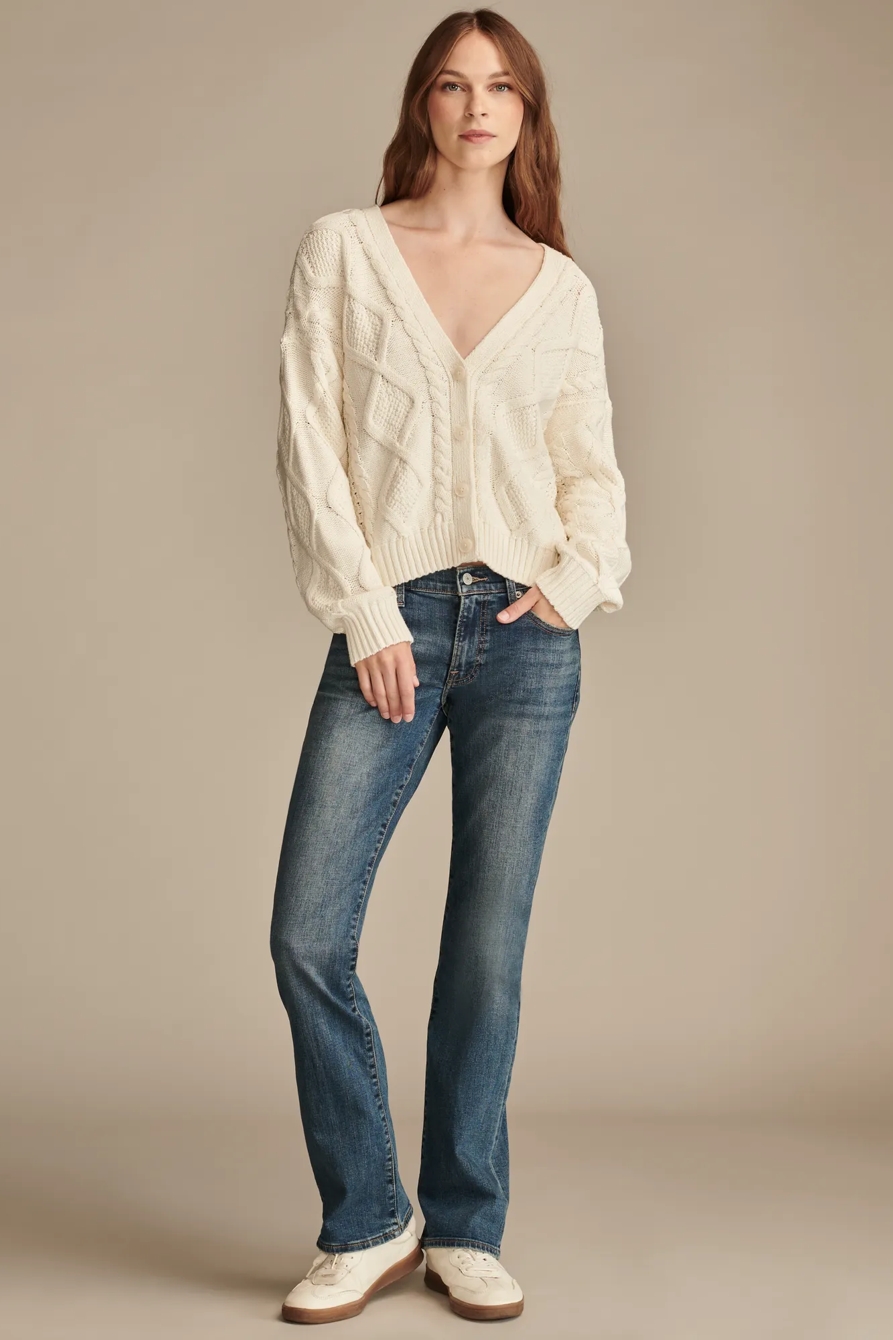 Lucky Brand Facebook ad: Quality denim. Lucky prices.