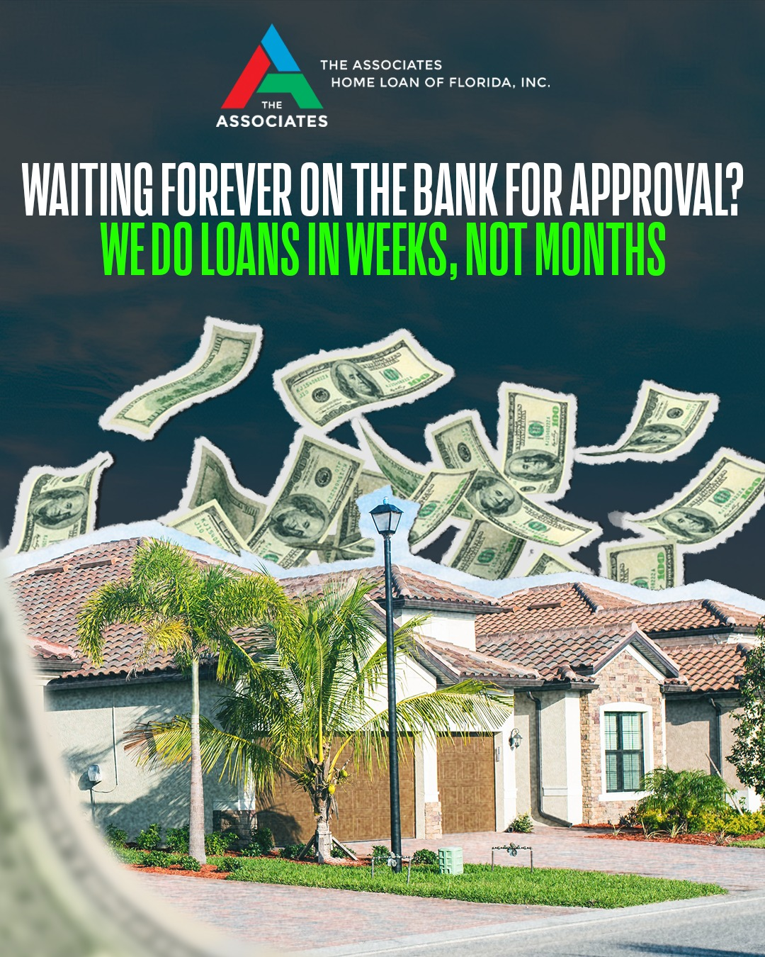 Associates Home Loan Of Florida, Inc. Facebook ad: Call us today to discuss your options