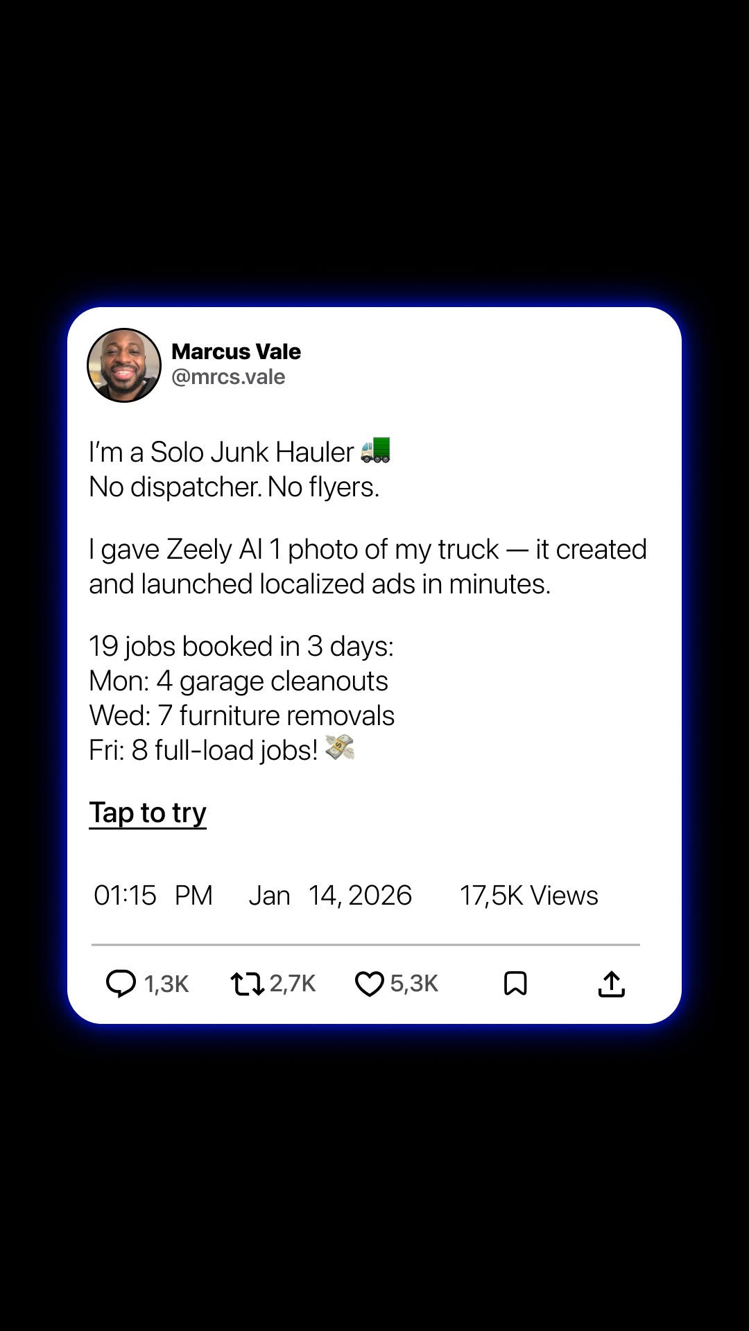 Zeely Facebook ad