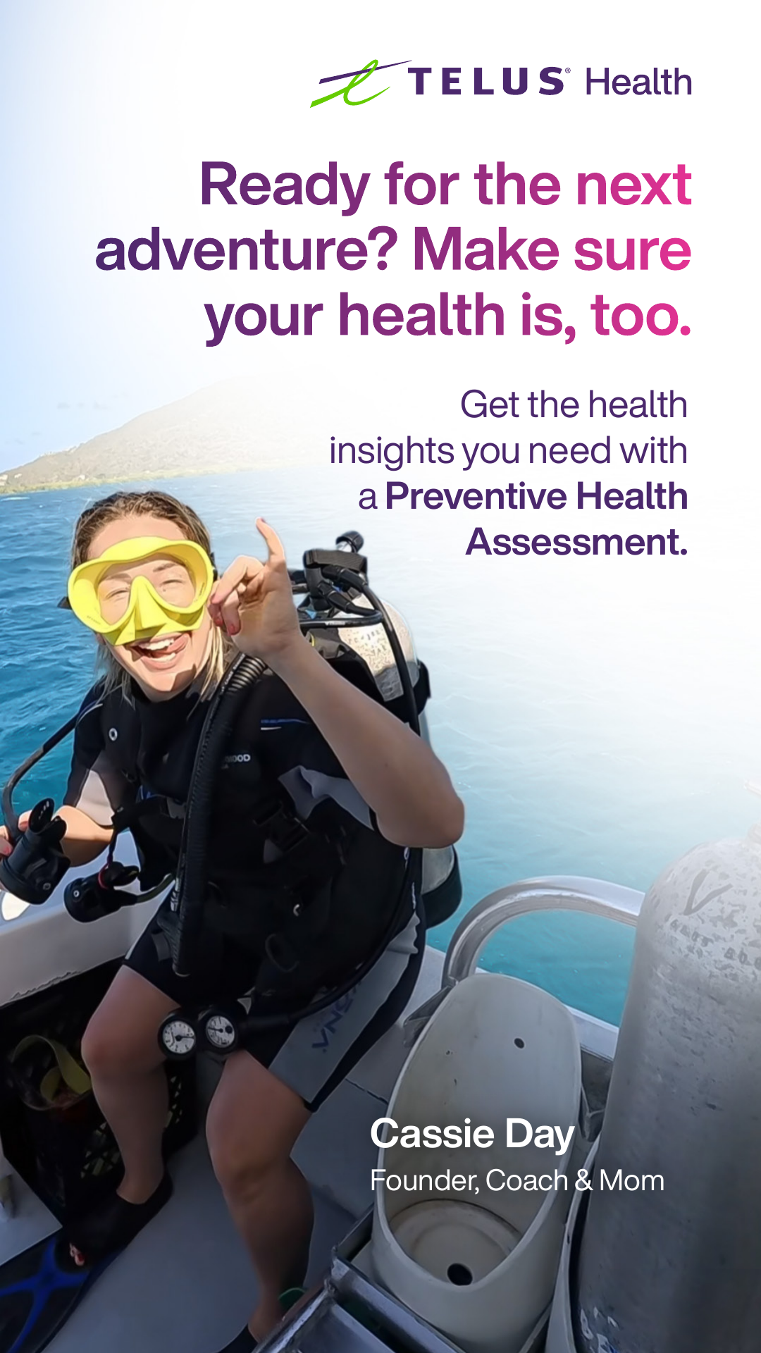 TELUS Health Facebook ad: Get deeper health insights
