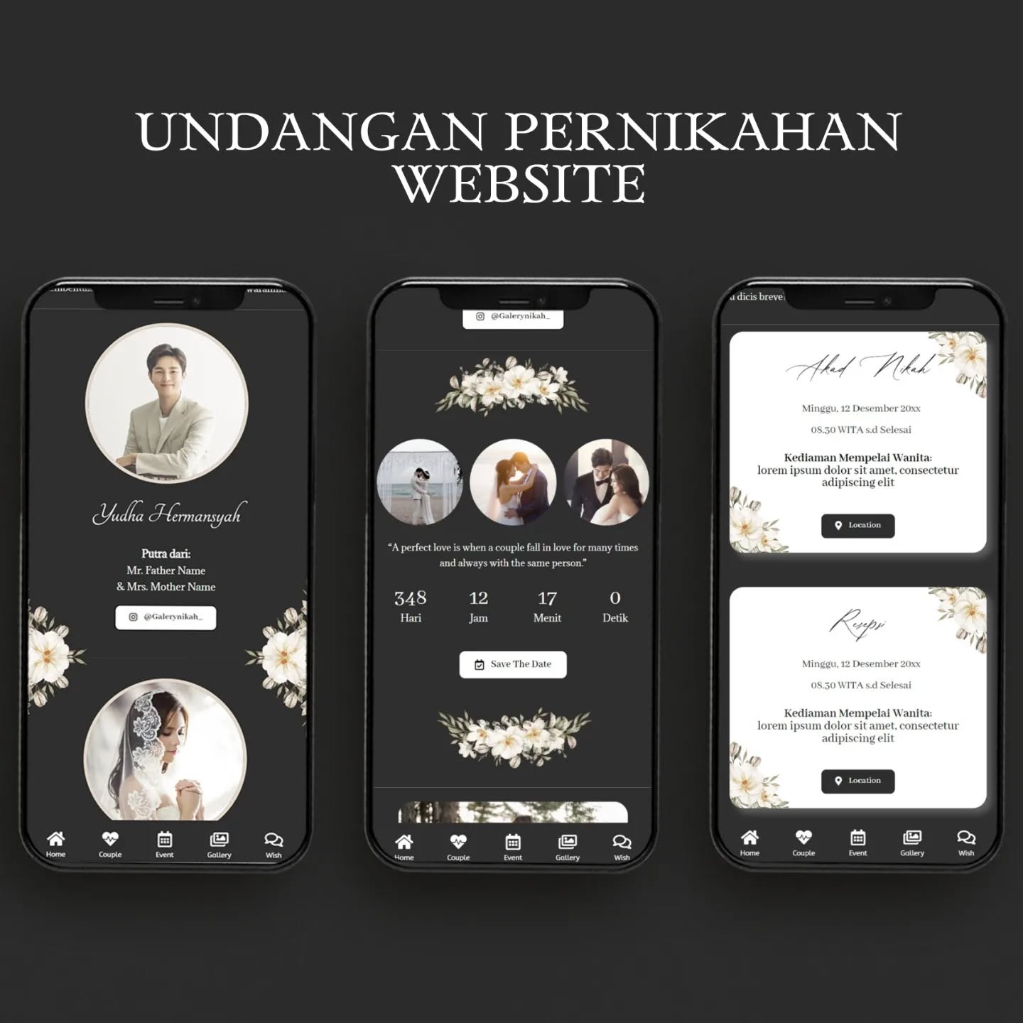 Undangan Pernikahan Website Facebook ad: Undangan Pernikahan Website