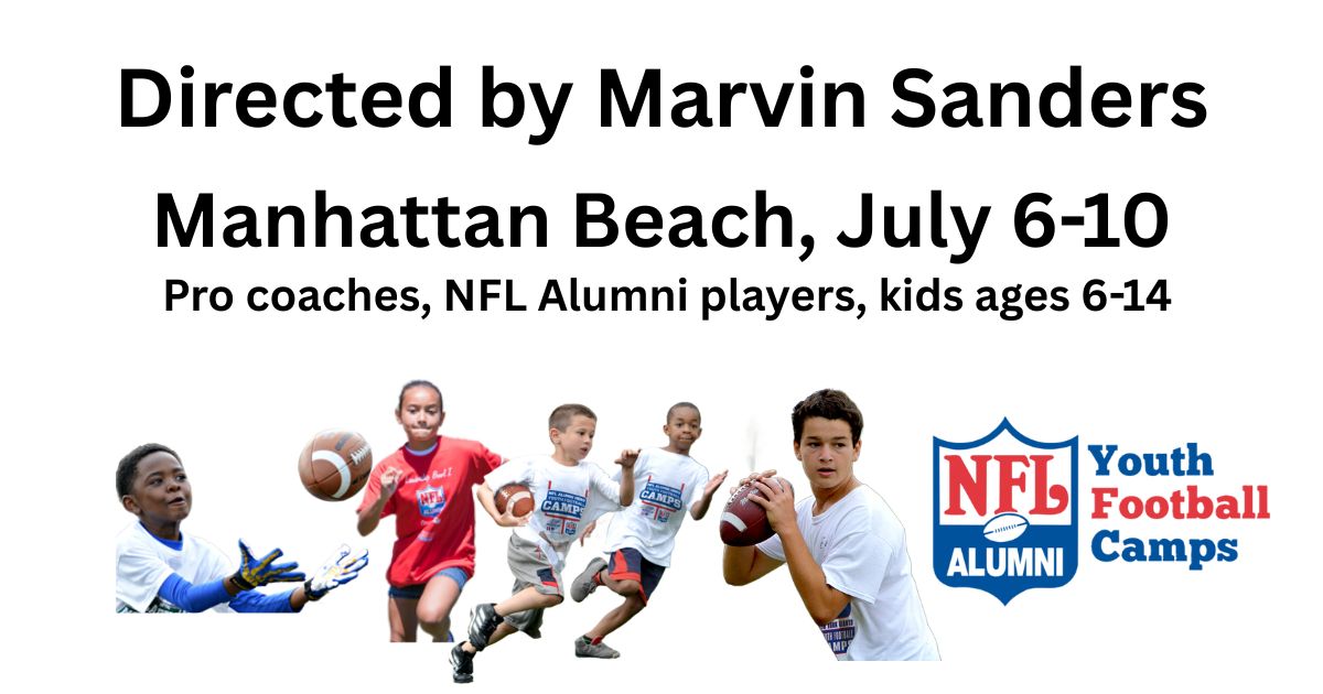 California NFL Alumni Youth Football Camps Facebook ad: About the director: Houston Gamblers Defensive Coordinator…