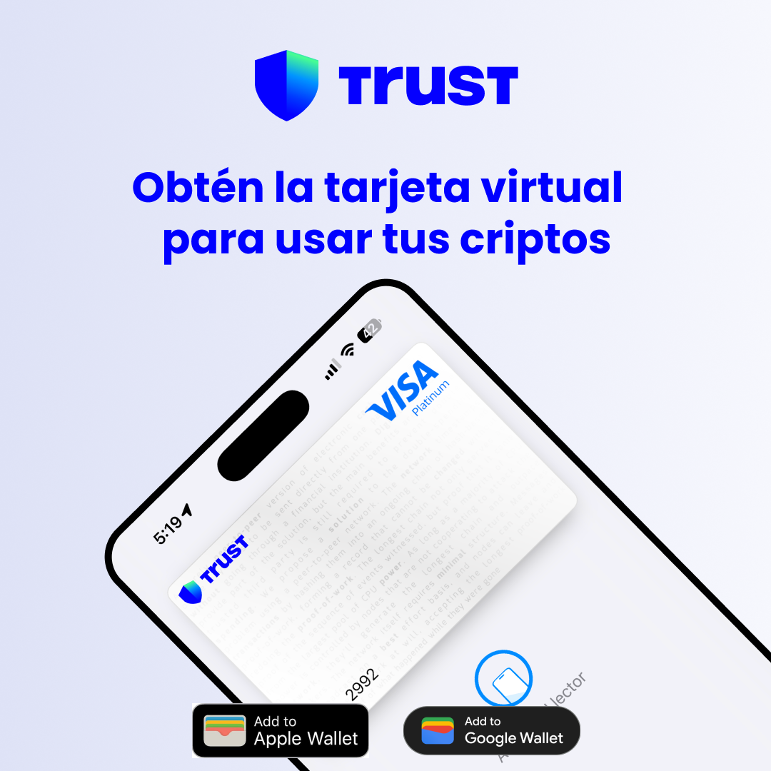 Trustwanet Facebook ad: Recibe y usa tu tarjeta digital USDT de manera instantánea…
