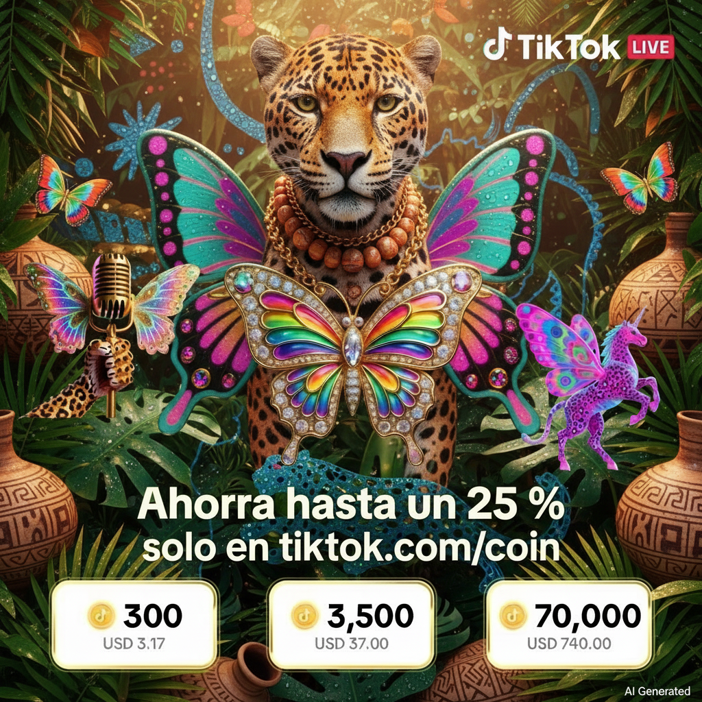 TikTok LIVE-Latam Facebook ad: Ahorra en monedas de TikTok online