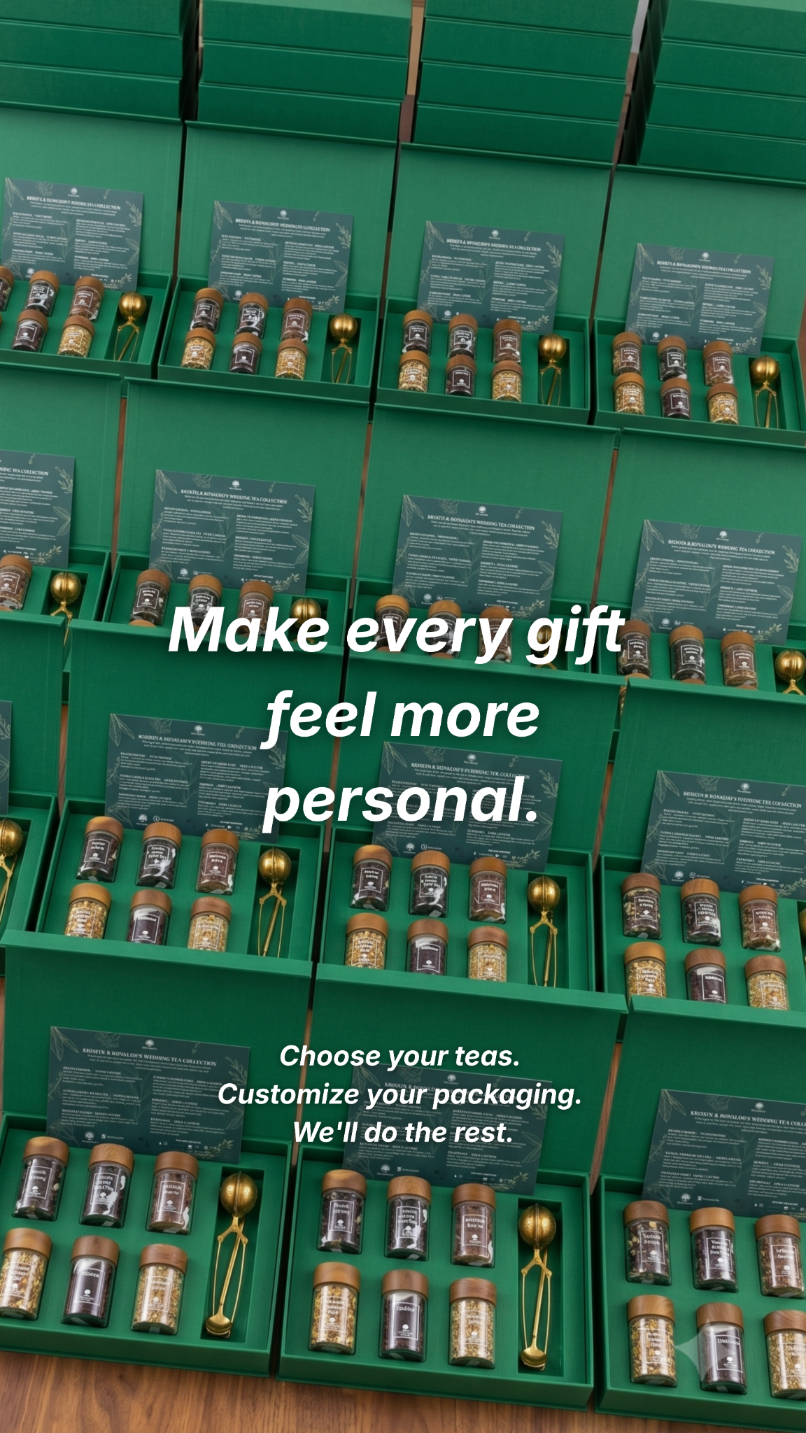 Tea Source MNL Facebook ad: Christmas gifting, handled.