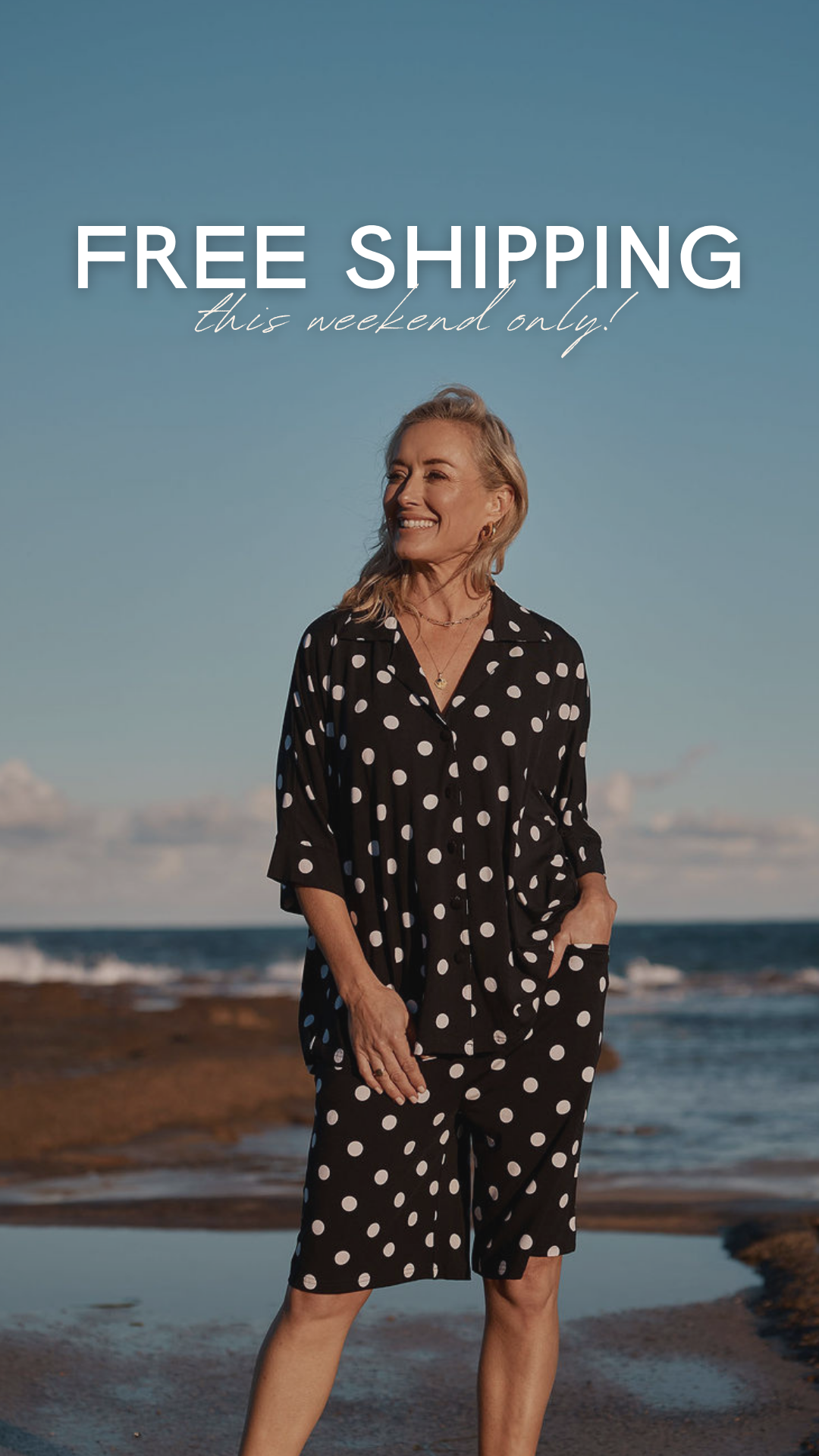Lou Lou Australia Facebook ad: Free shipping. This weekend only.