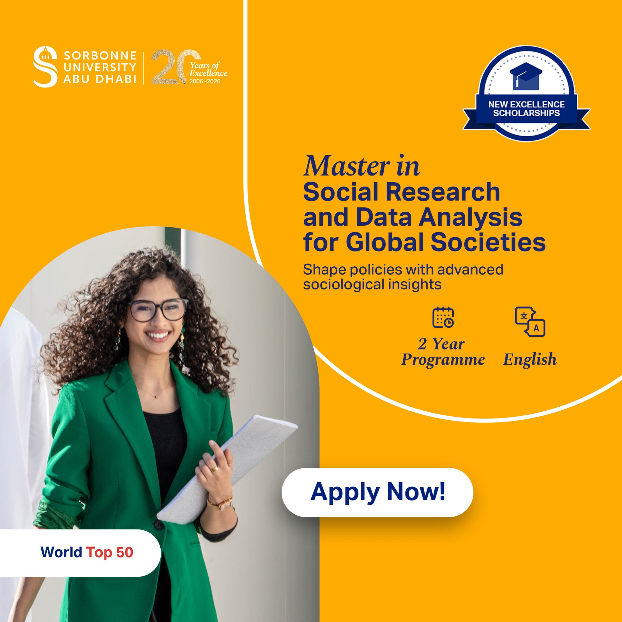 Sorbonne University Abu Dhabi Facebook ad