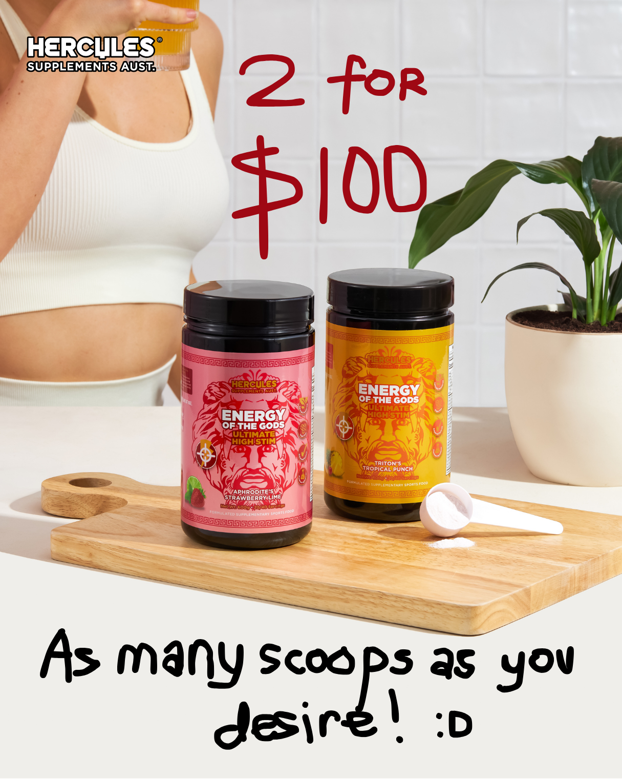 Hercules Supplements Aust Facebook ad