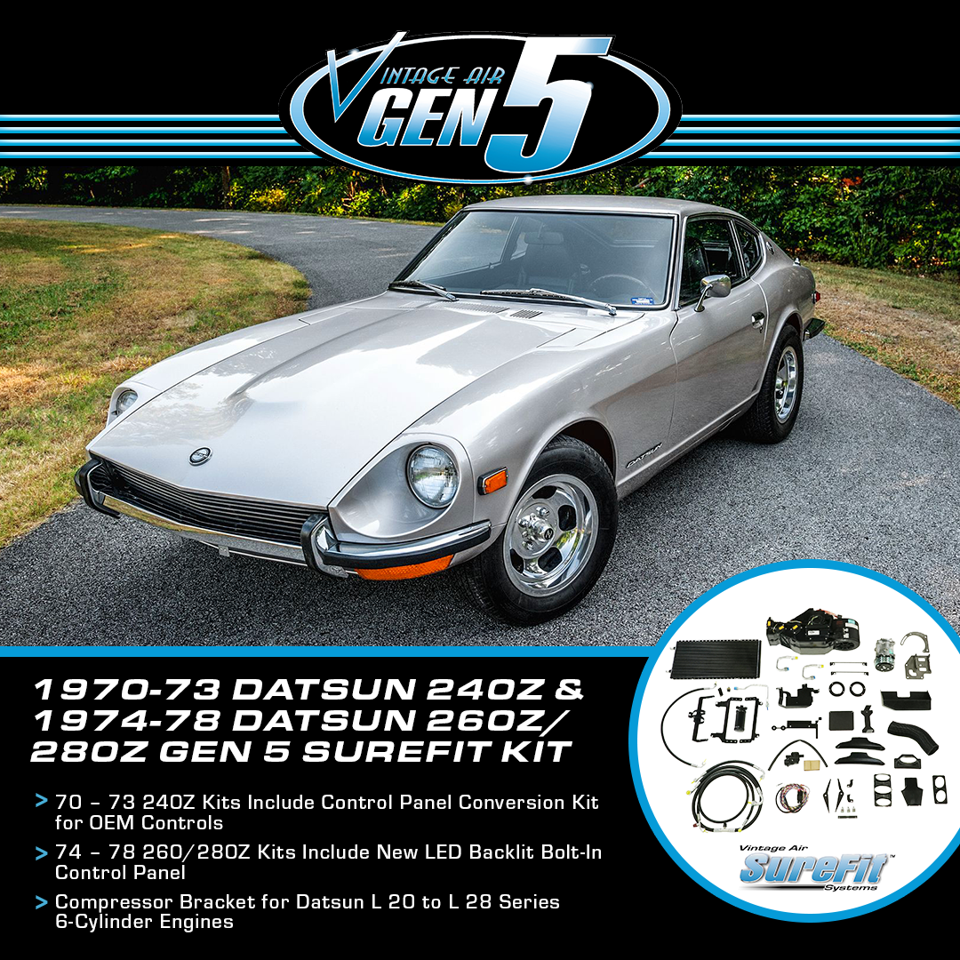 Vintage Air Facebook ad: A/C Kits for Datsun 240/280z