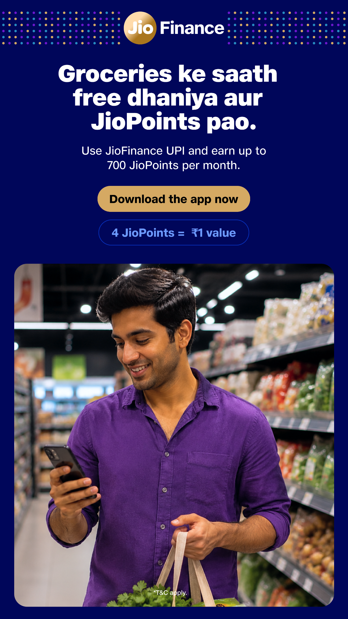 JioFinance Facebook ad