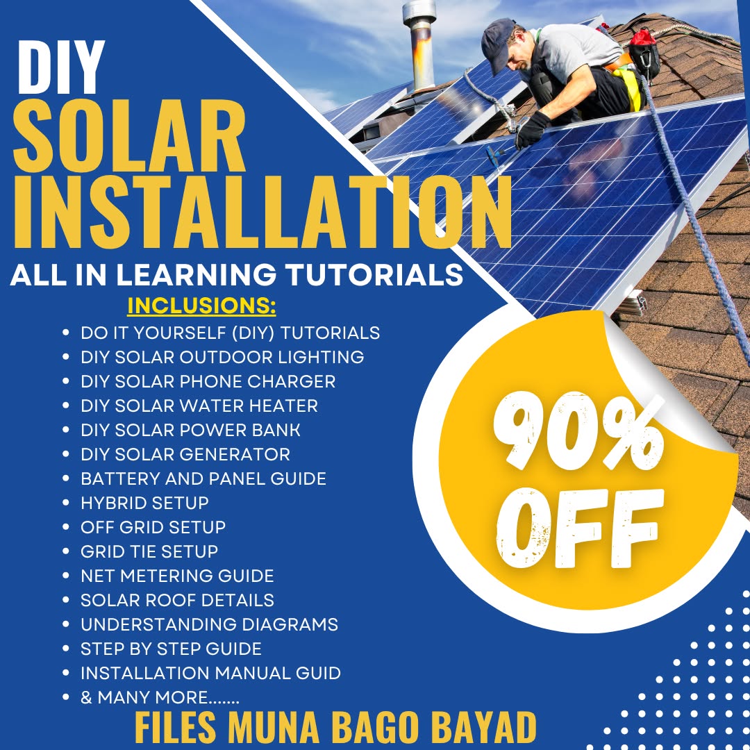 Solar power learning materials Facebook ad: Install Solar Yourself